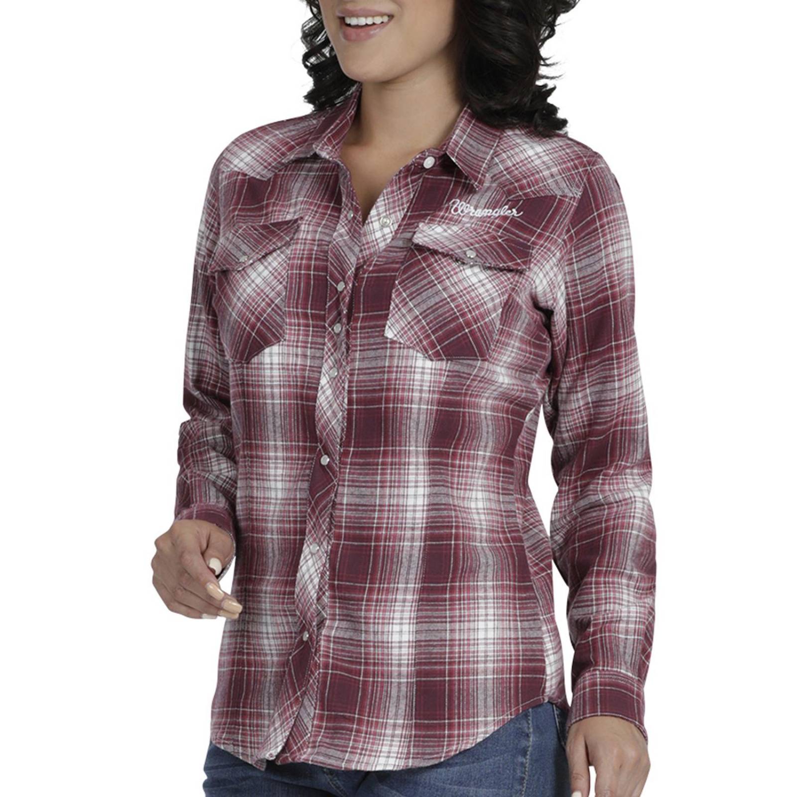 Blusa Vaquera Mujer Wrangler Slim Fit Manga Larga 993