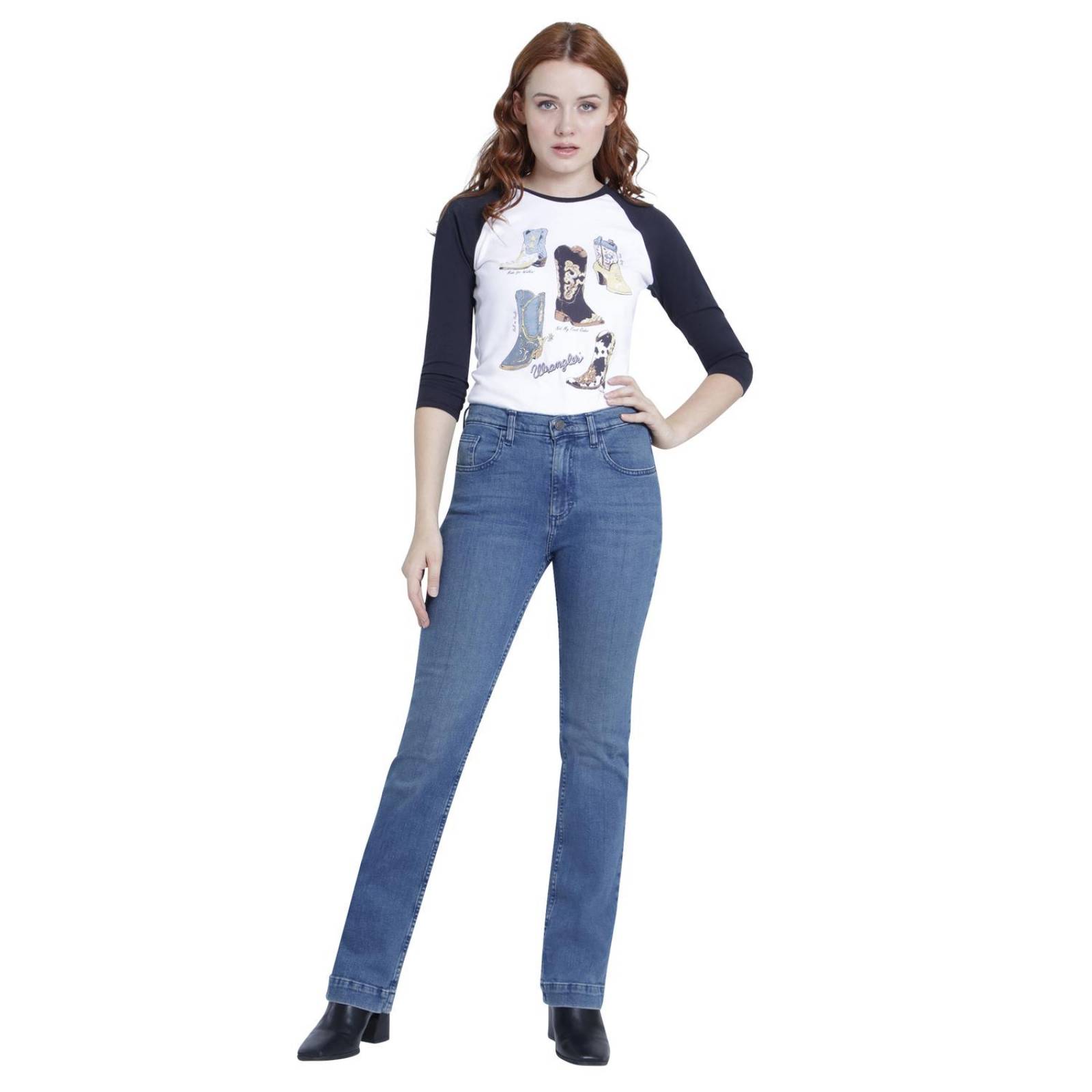 Jeans Vaquero Mujer Wrangler High Rise Boot Cut 929 