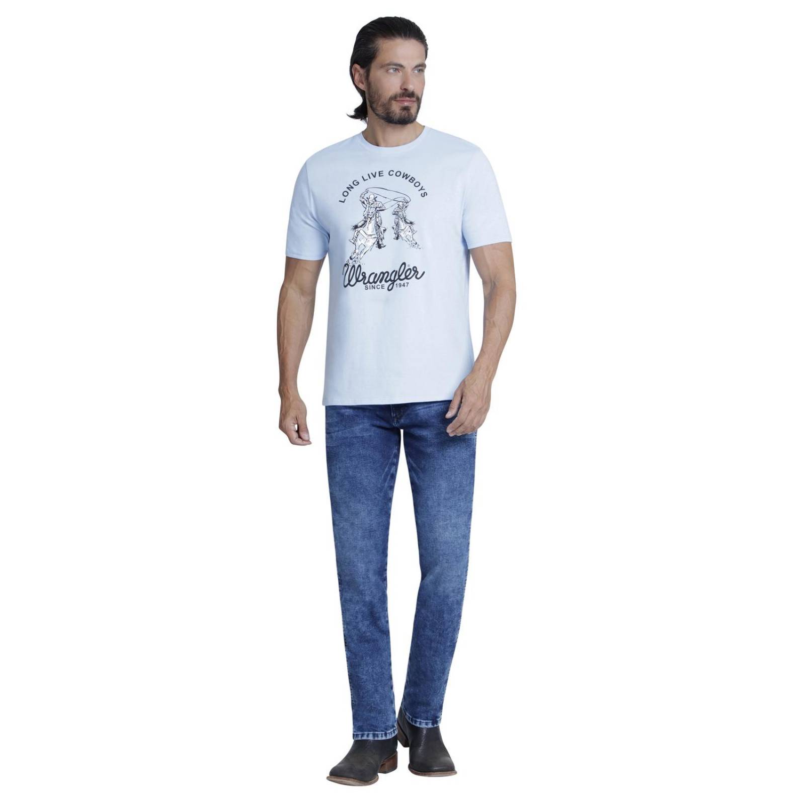Playera Hombre Wrangler Estampada Comfort 022 