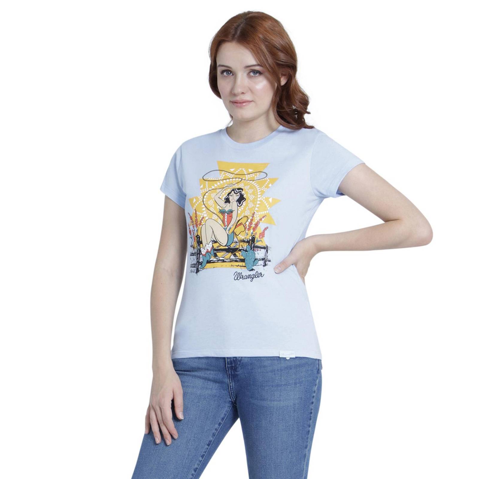 Playera Mujer Wrangler Estampada Slim Fit 017