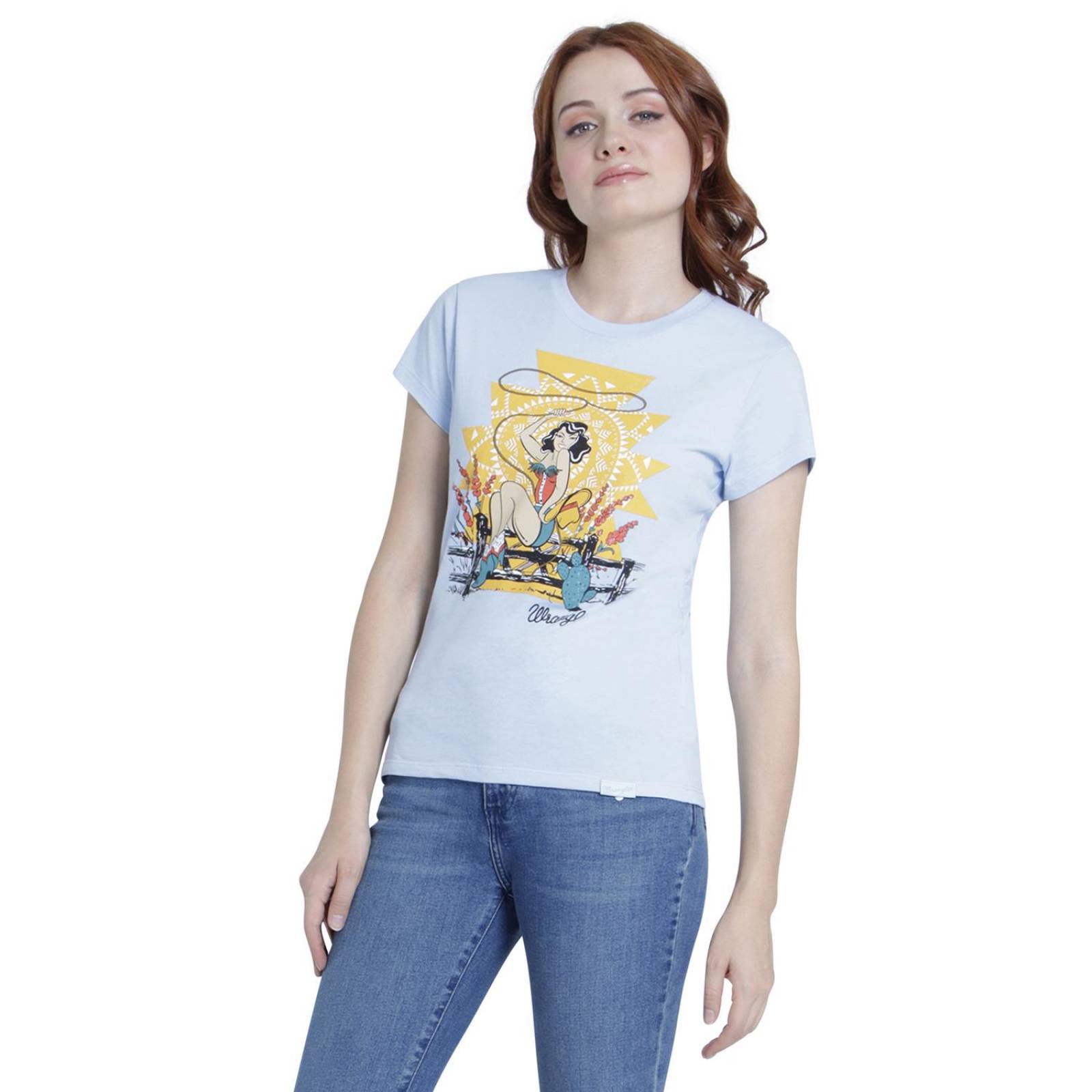 Playera Mujer Wrangler Estampada Slim Fit 017