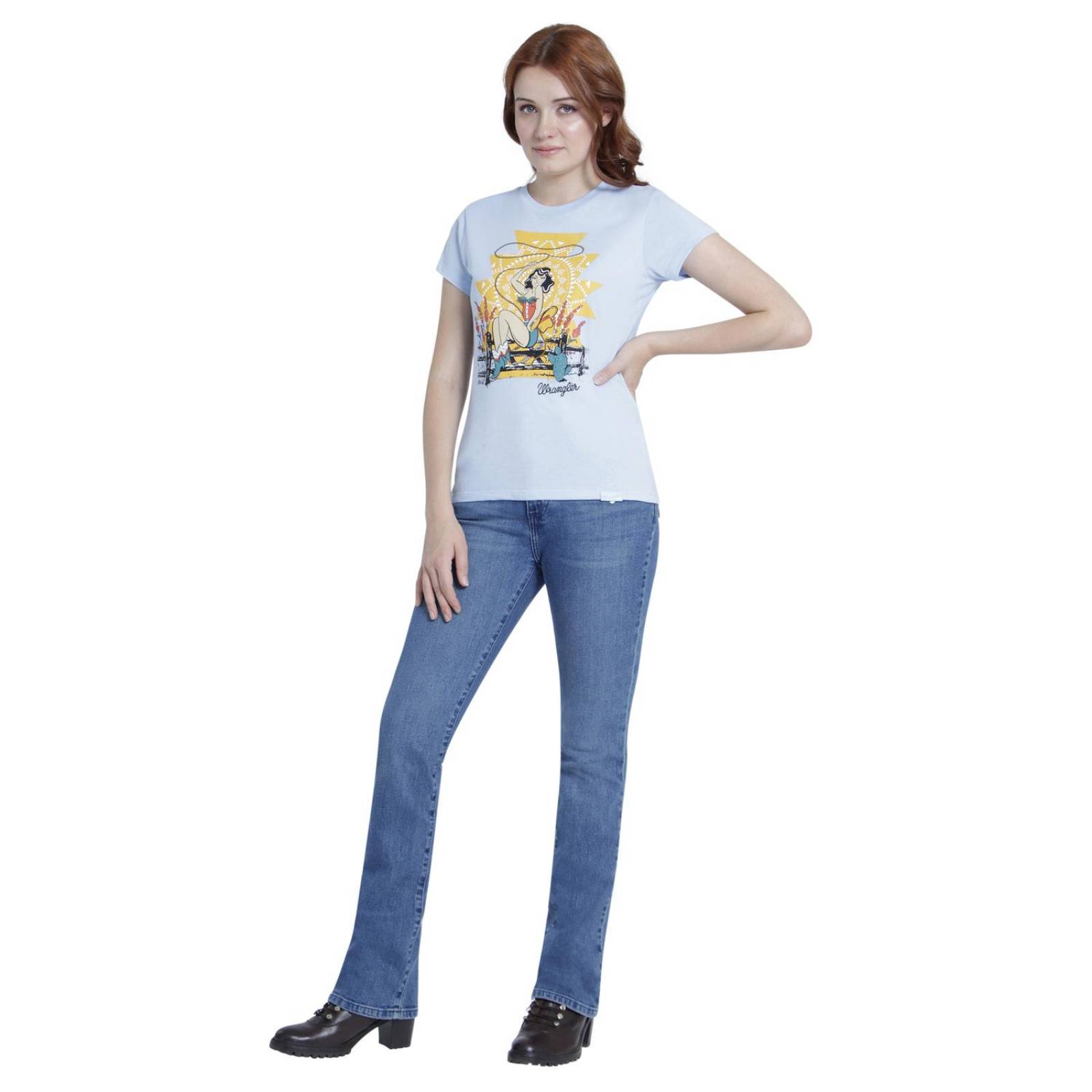 Playera Mujer Wrangler Estampada Slim Fit 017