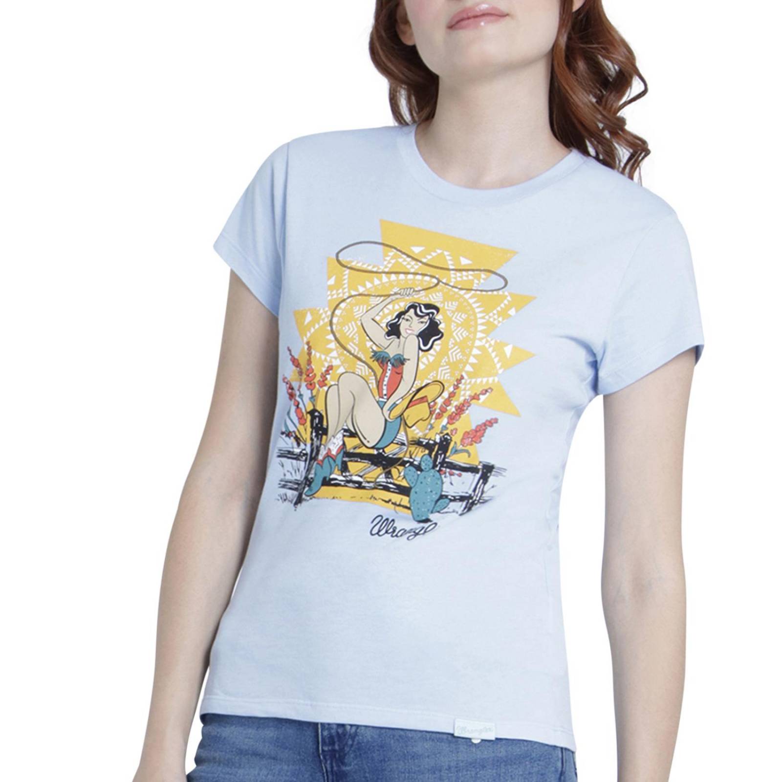Playera Mujer Wrangler Estampada Slim Fit 017