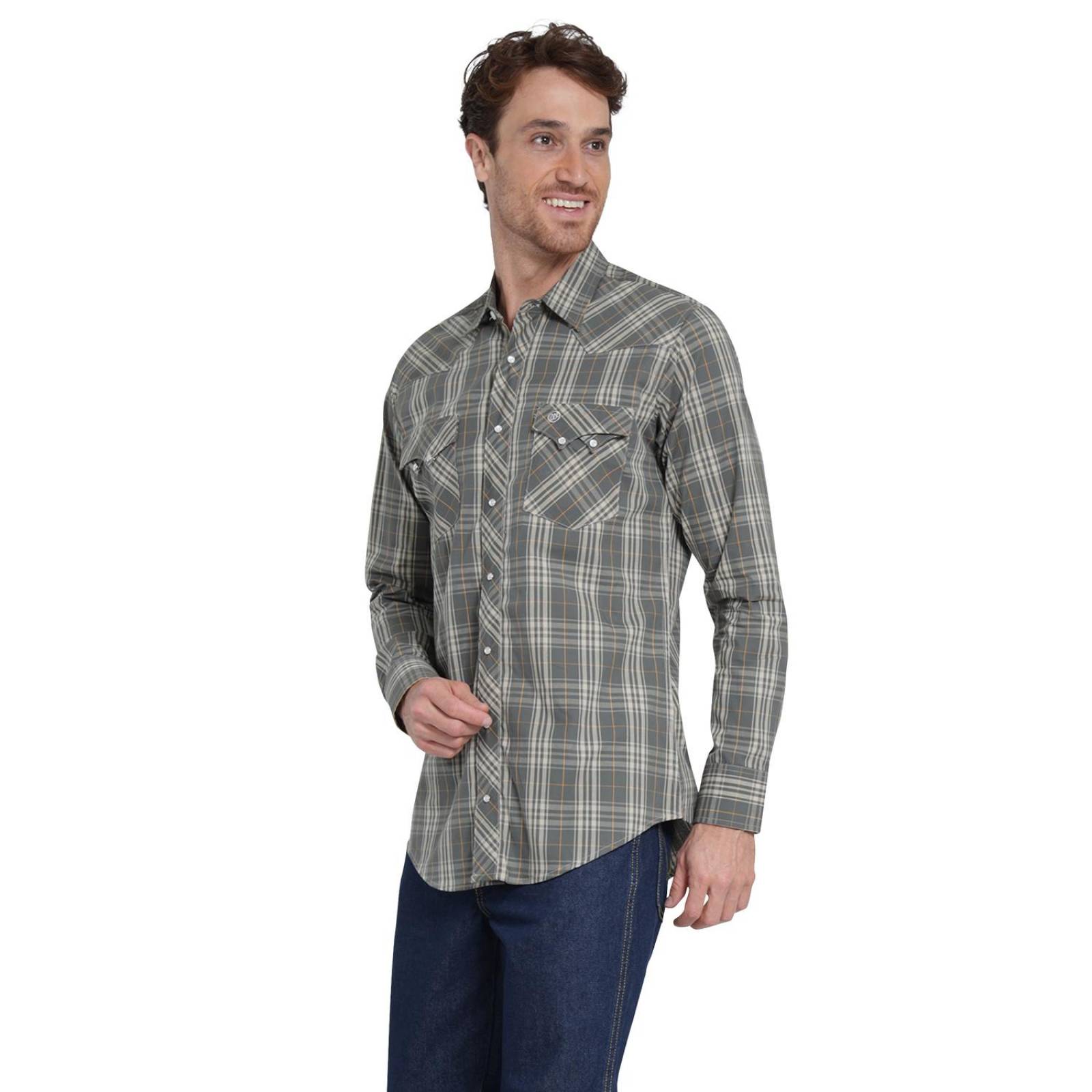 Camisa Vaquera Hombre Wrangler Slim Fit Manga larga 4BA 