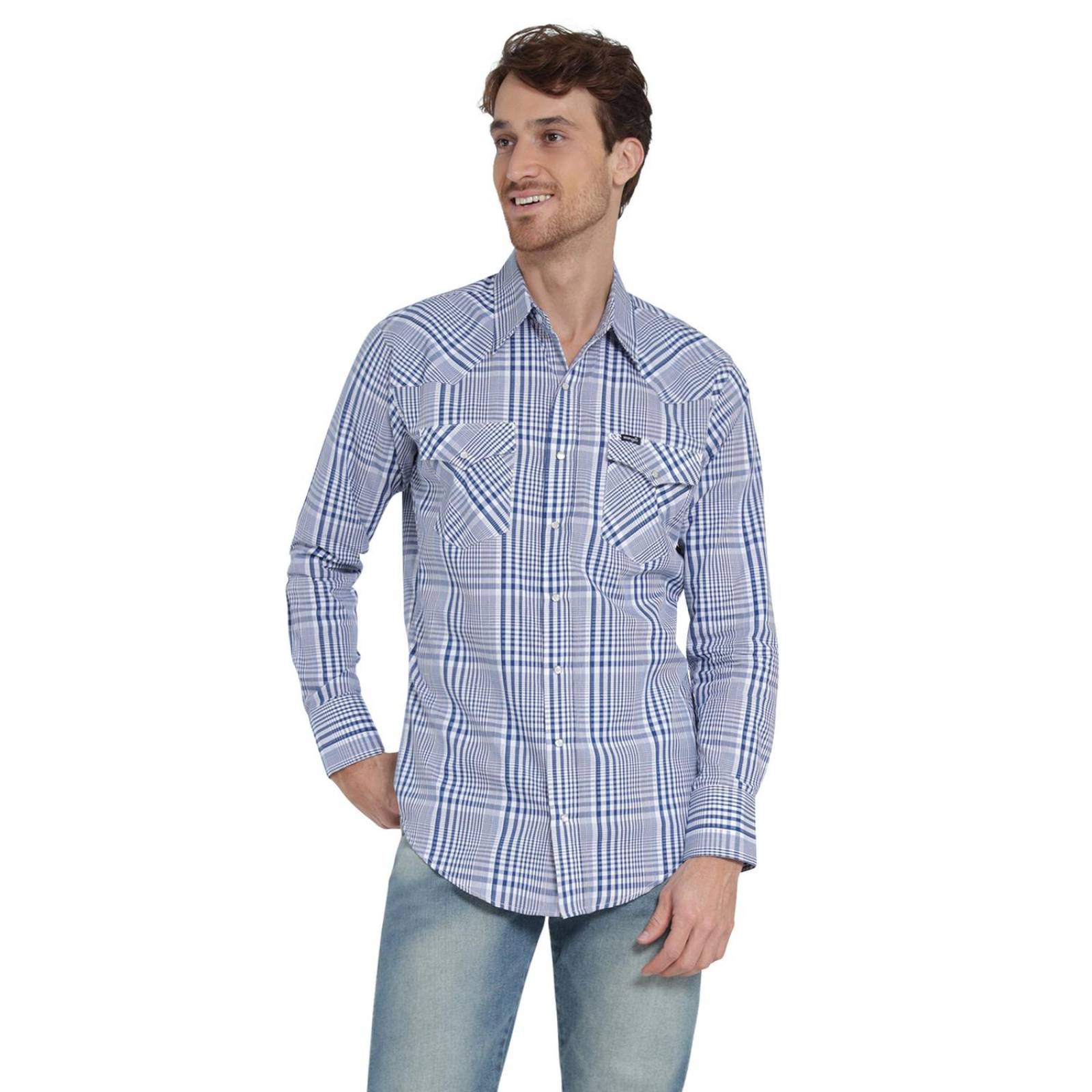 Camisa Vaquera Hombre Wrangler Regular Fit Manga larga 311