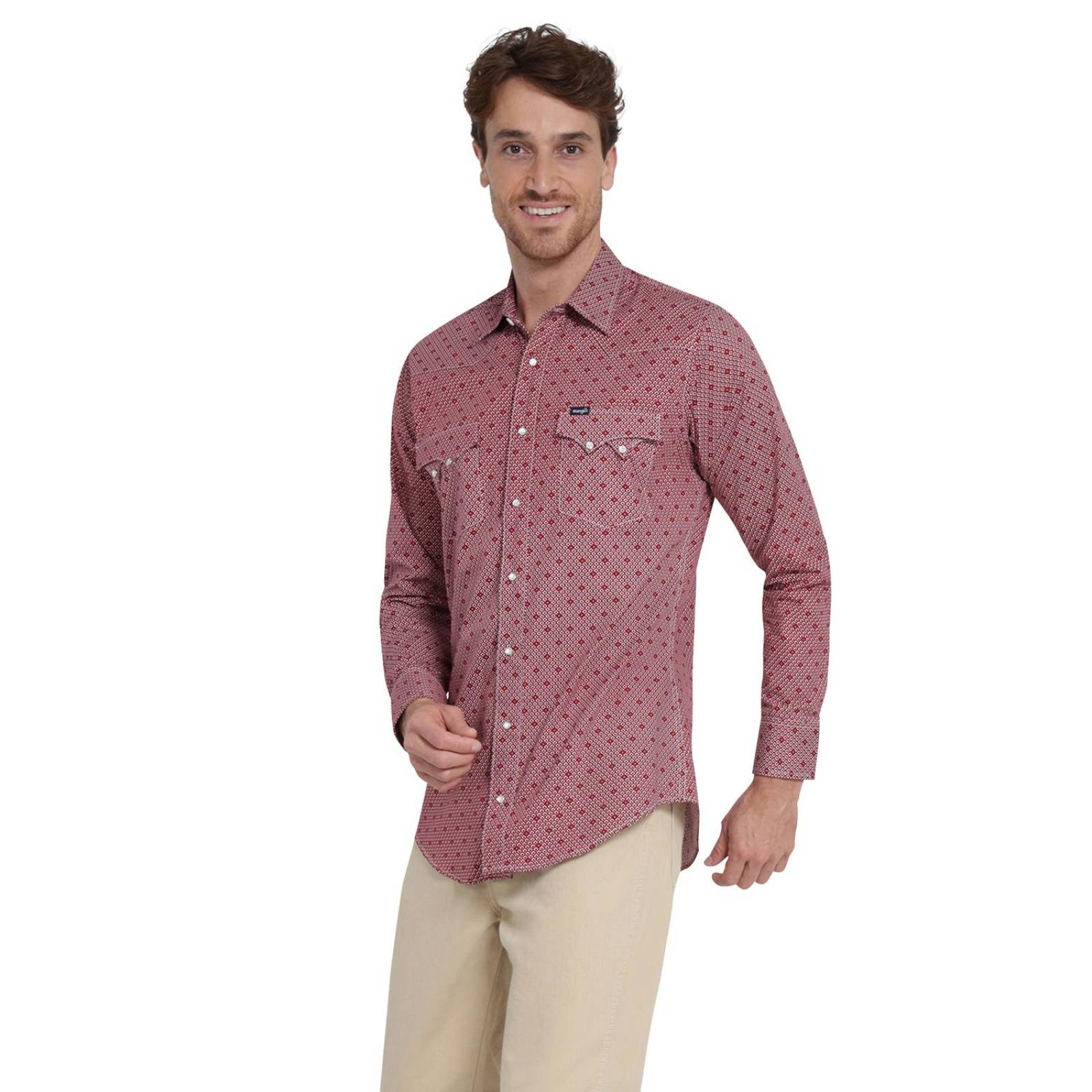 Camisa Vaquera Hombre Wrangler Slim Fit Manga larga 4AX