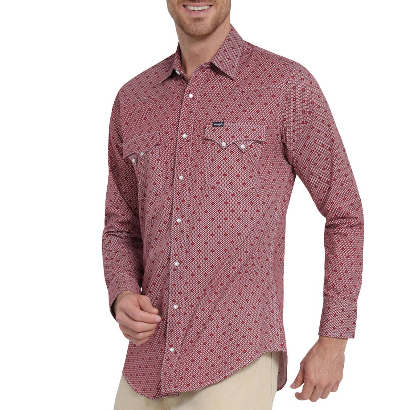 Camisa Vaquera Hombre Wrangler Slim Fit Manga larga 4AX