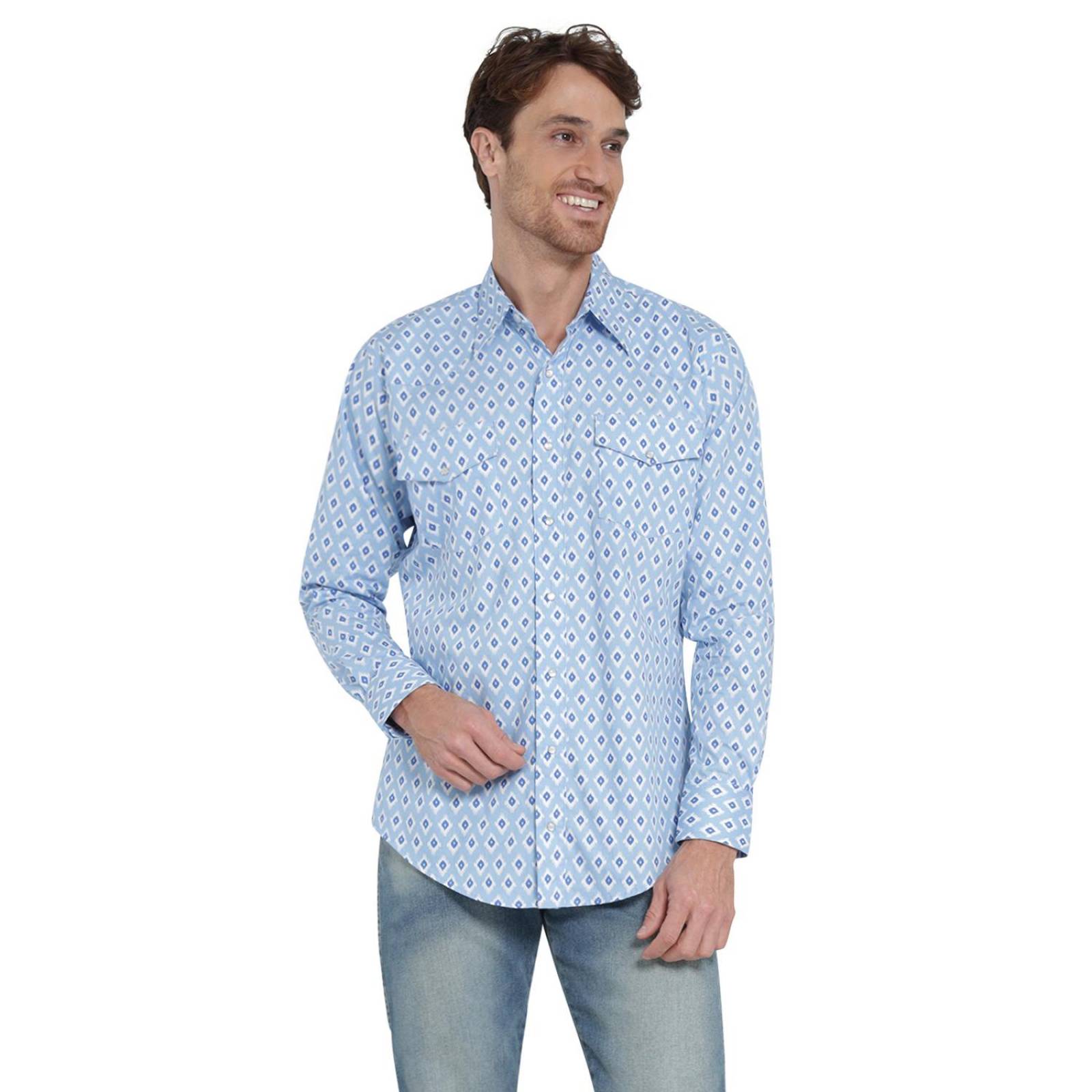 Camisa Vaquera Hombre Wrangler Regular Fit Manga larga 4AT 