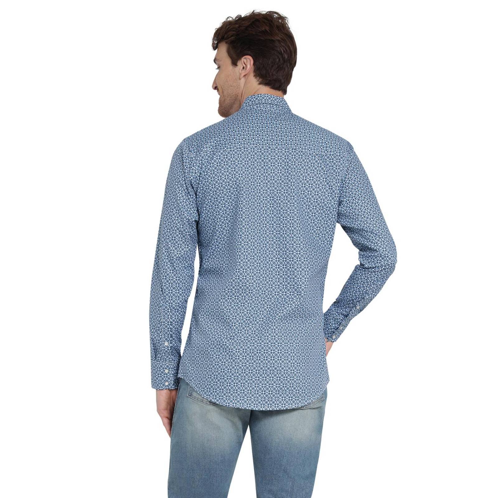 Camisa Vaquera Hombre Wrangler Slim Fit Manga larga 4BD 