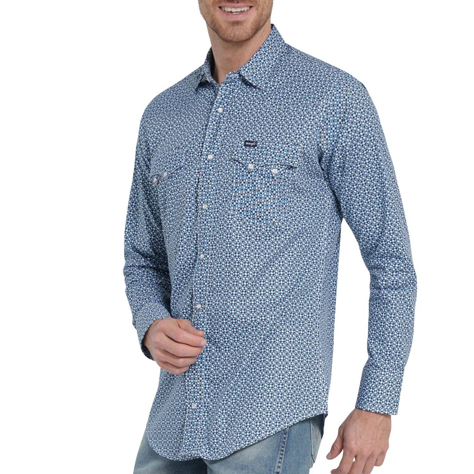 Camisa Vaquera Hombre Wrangler Slim Fit Manga larga 4BD 