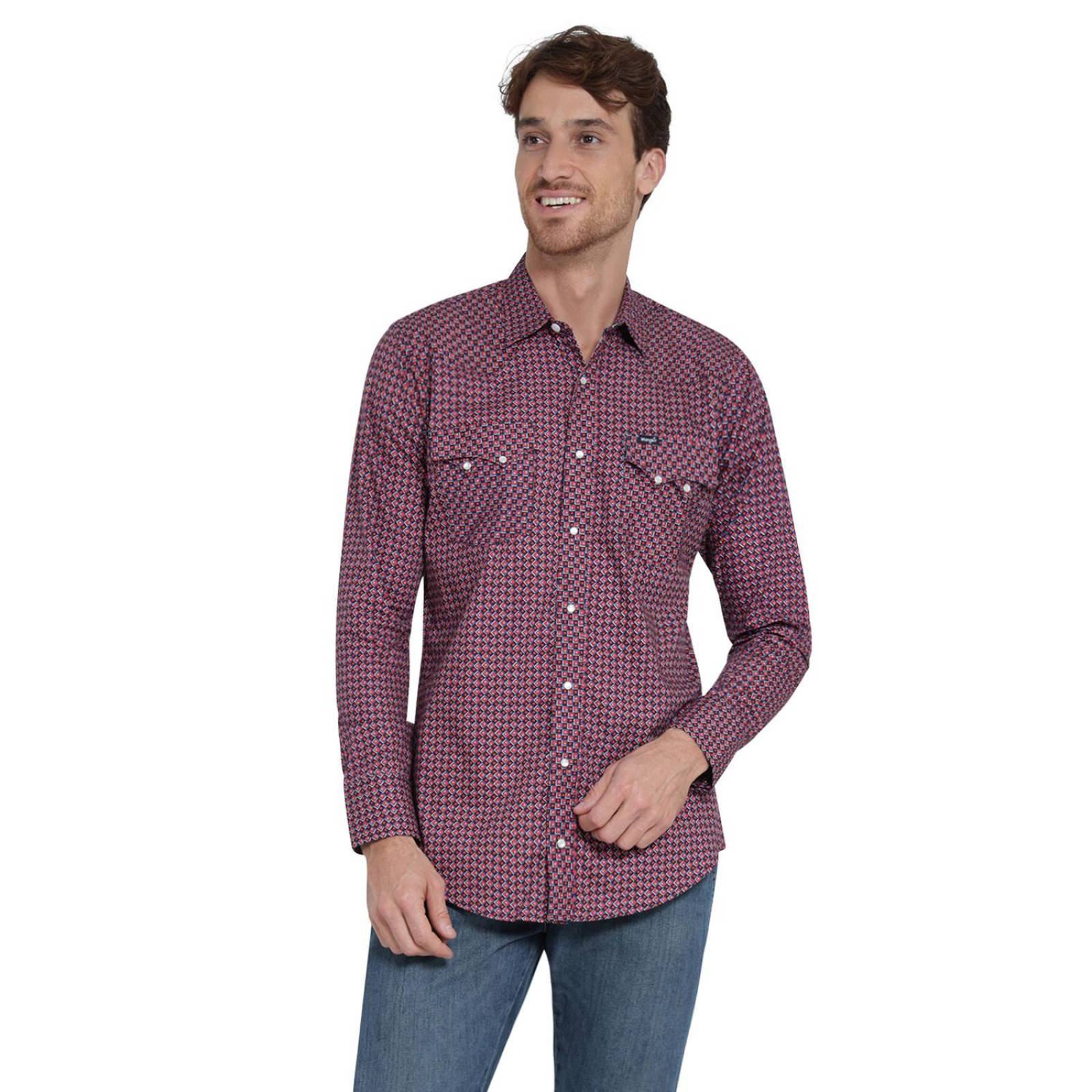 Camisa Vaquera Hombre Wrangler Slim Fit Manga larga 409 