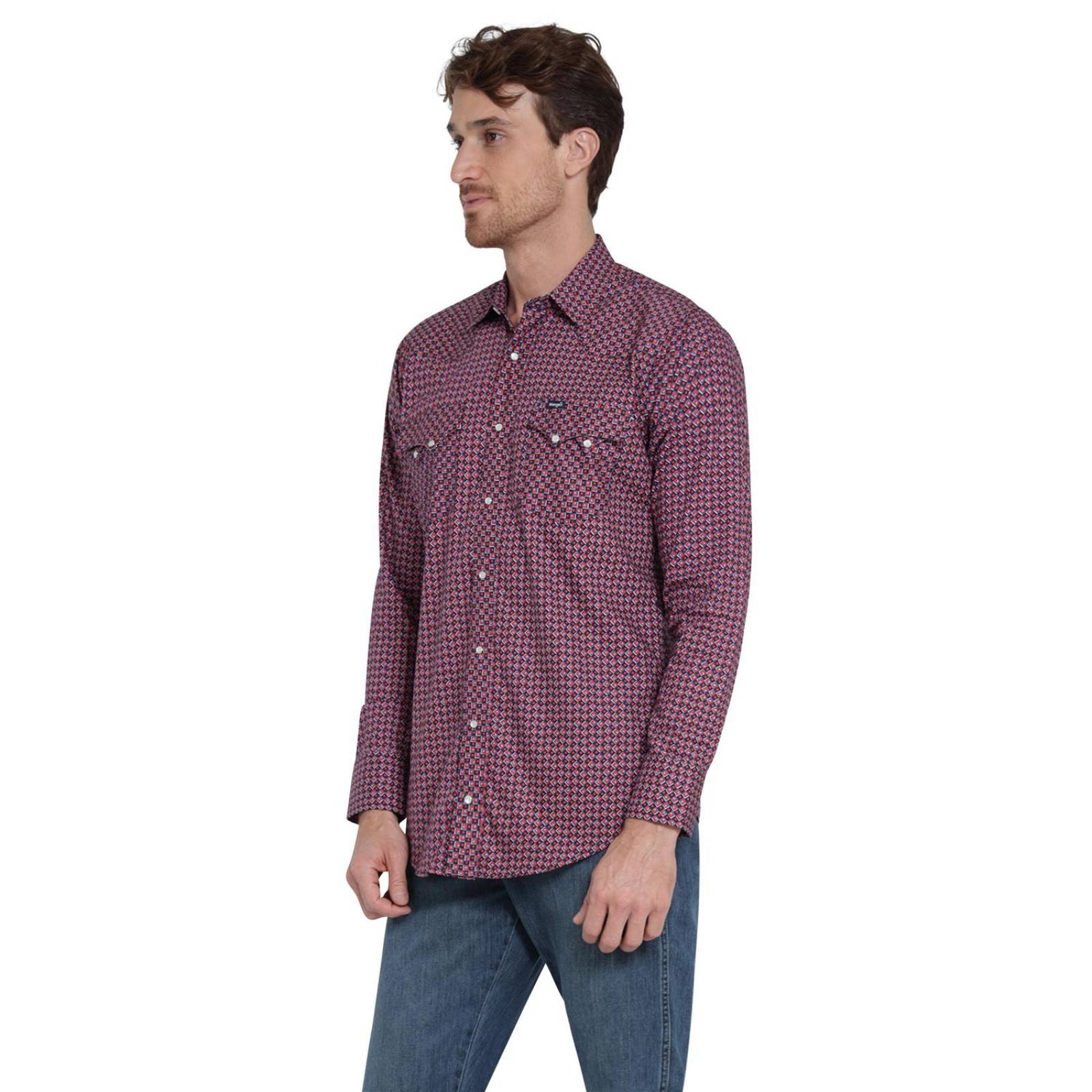 Camisa Vaquera Hombre Wrangler Slim Fit Manga larga 409 