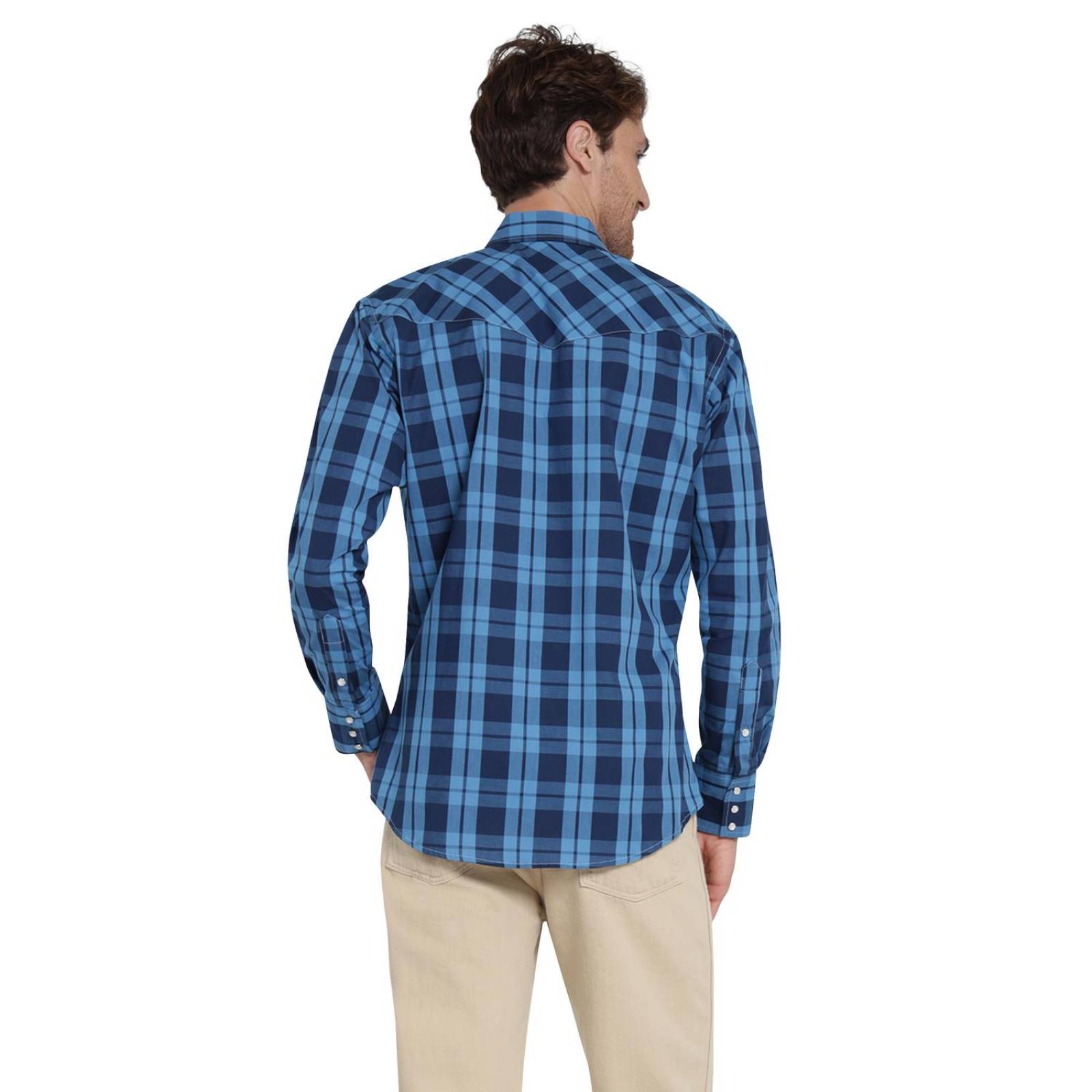 Camisa Vaquera Hombre Wrangler Regular Fit Manga larga 40A