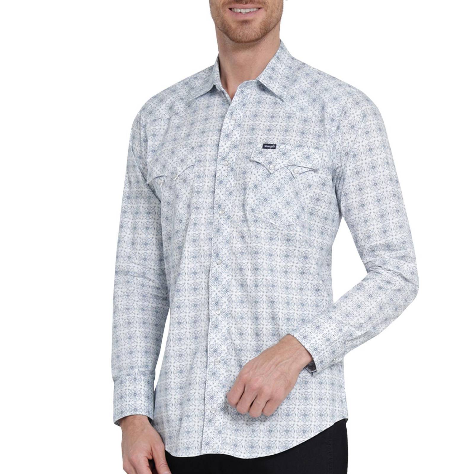 Camisa Vaquera Hombre Wrangler Slim Fit Manga larga 403 