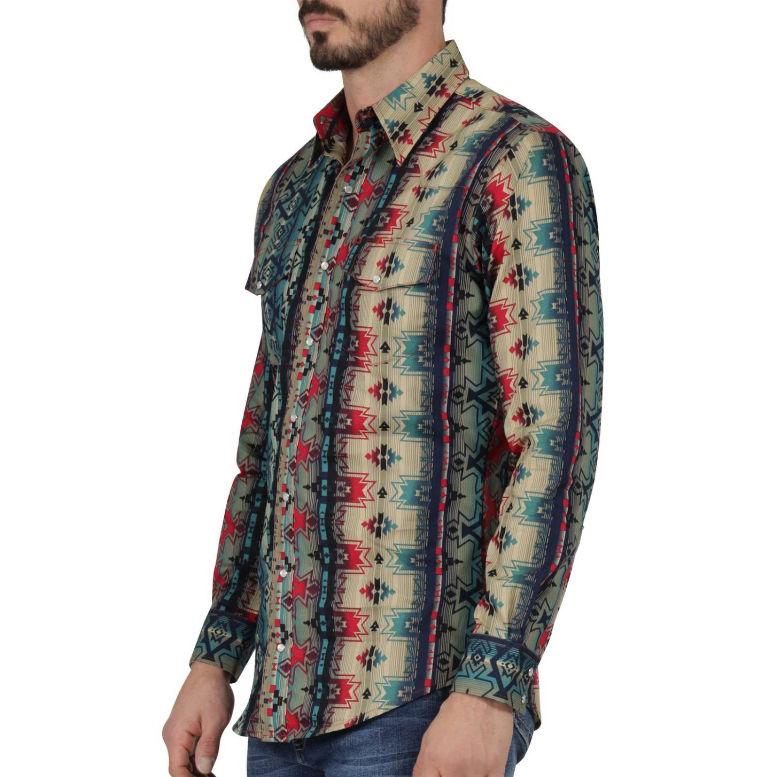Camisa Vaquera Hombre Wrangler Regular Fit Manga larga 4AO 