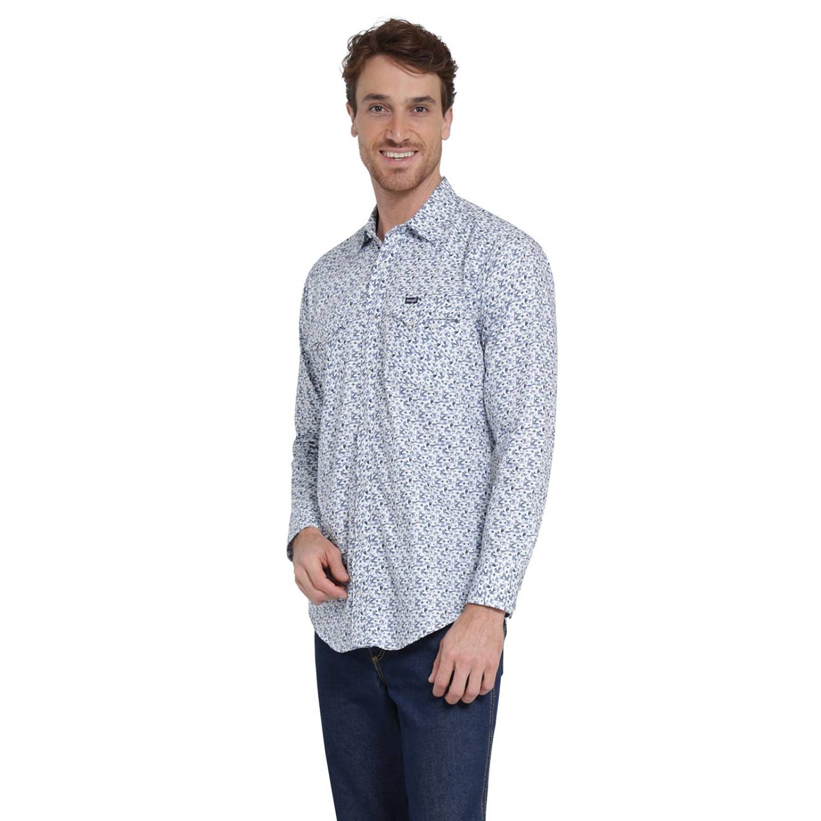 Camisa Vaquera Hombre Wrangler Slim Fit Manga larga 4BB 