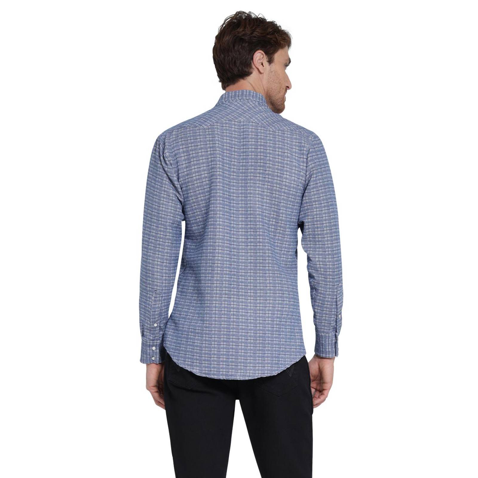 Camisa Vaquera Hombre Wrangler Slim Fit Manga larga 410 