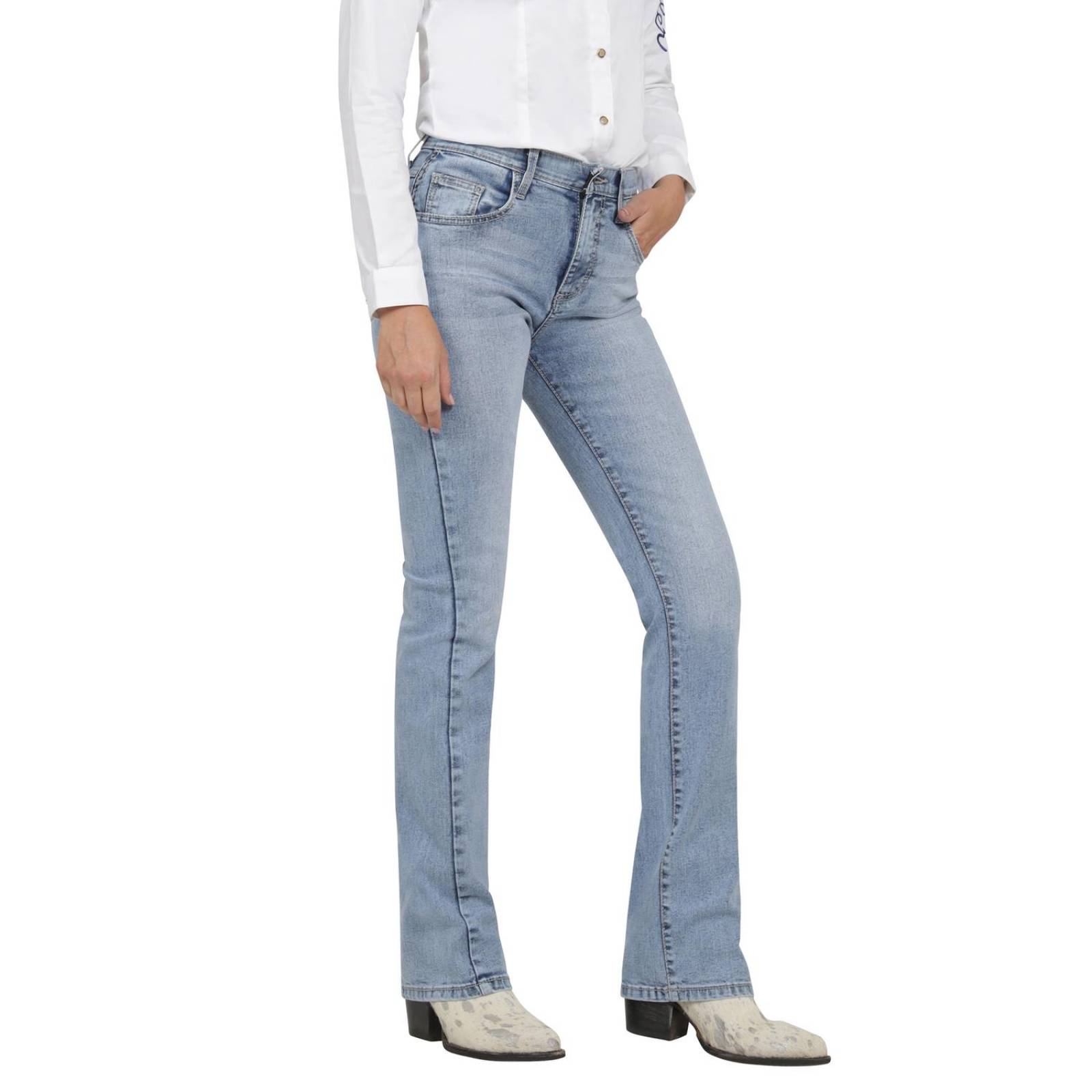 Jeans Vaqueros Mujer Wrangler High Rise Boot 401 