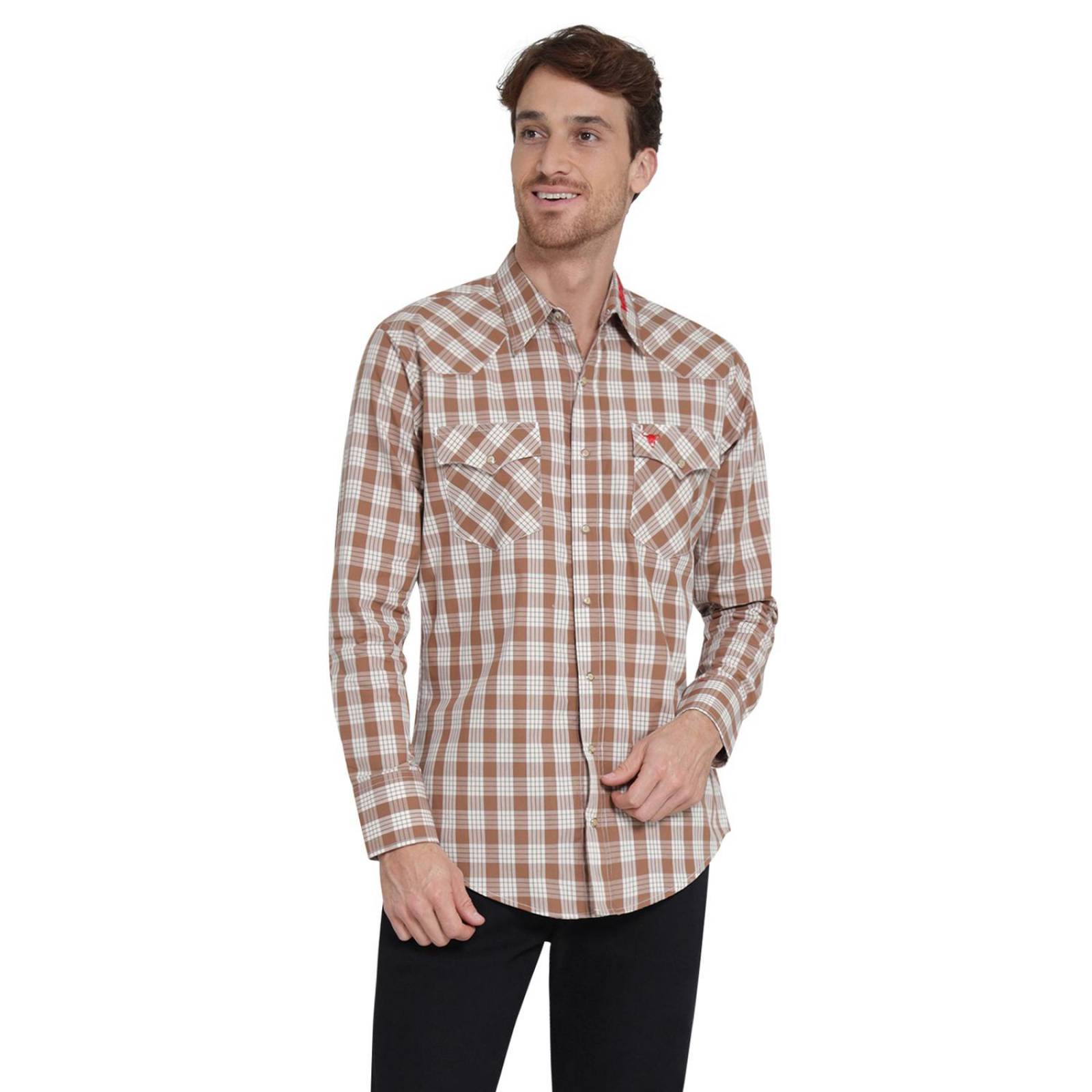 Camisa Vaquera Hombre Wrangler Regular Fit Manga larga 402 
