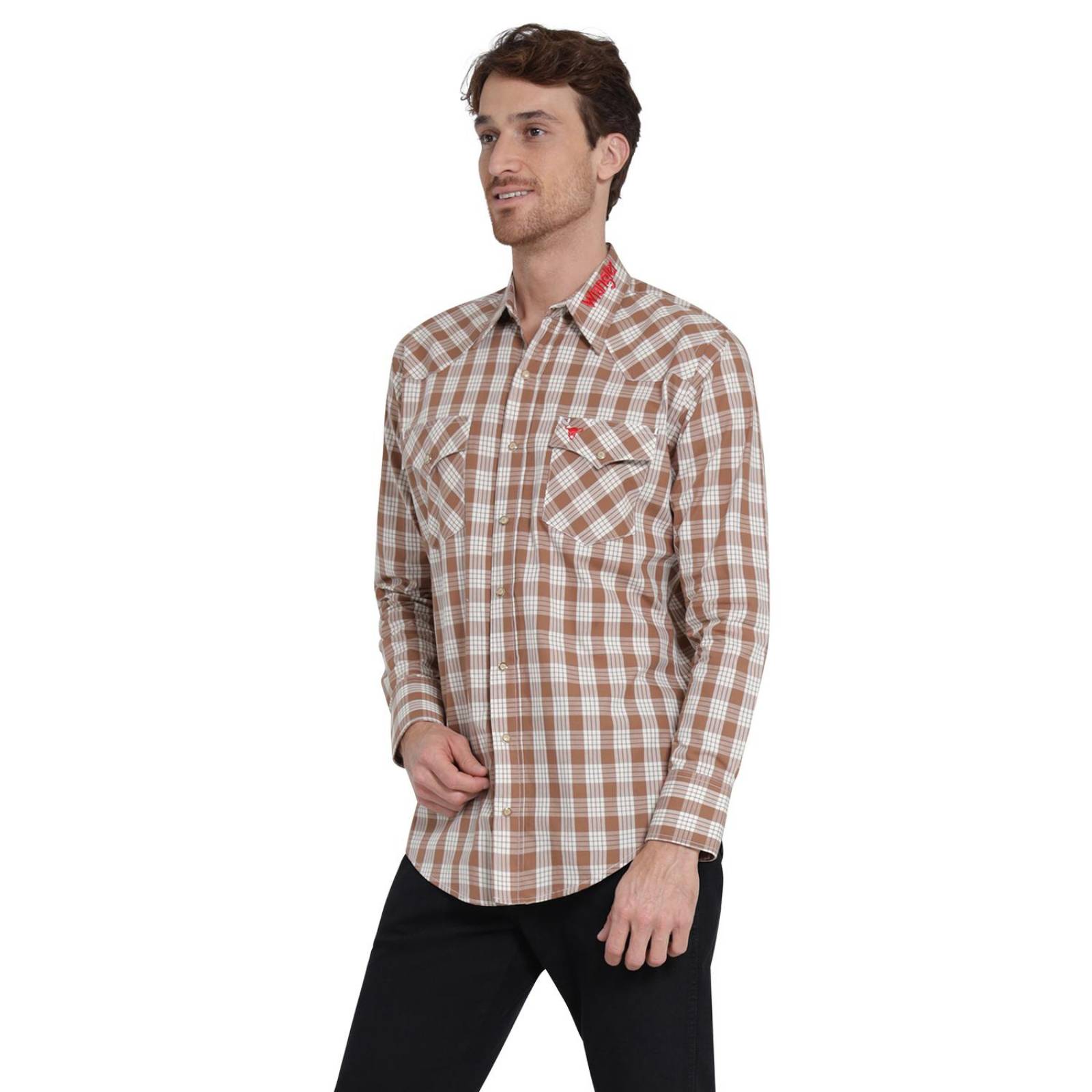 Camisa Vaquera Hombre Wrangler Regular Fit Manga larga 402 