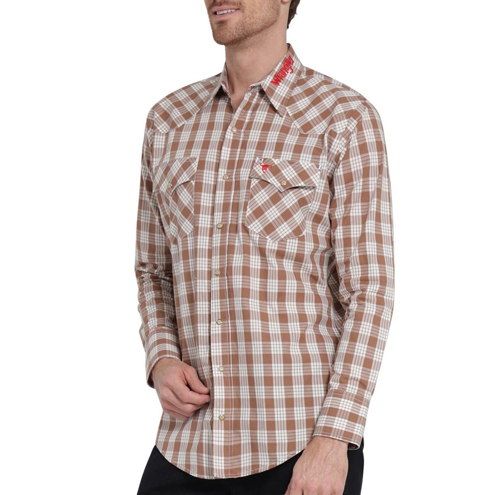 Camisa Vaquera Hombre Wrangler Regular Fit Manga larga 402 