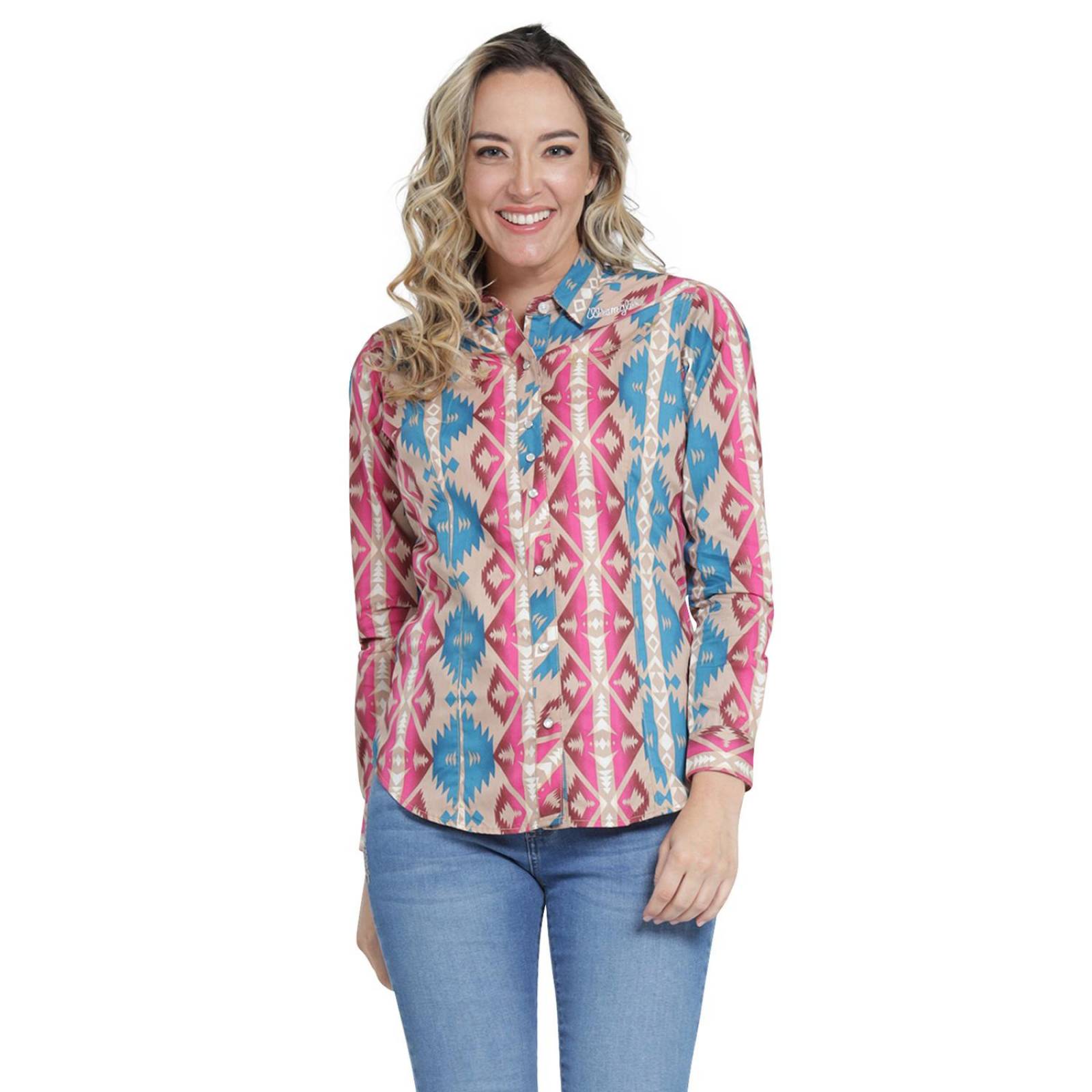 Blusa Vaquera Mujer Wrangler Slim Fit Manga larga 404 