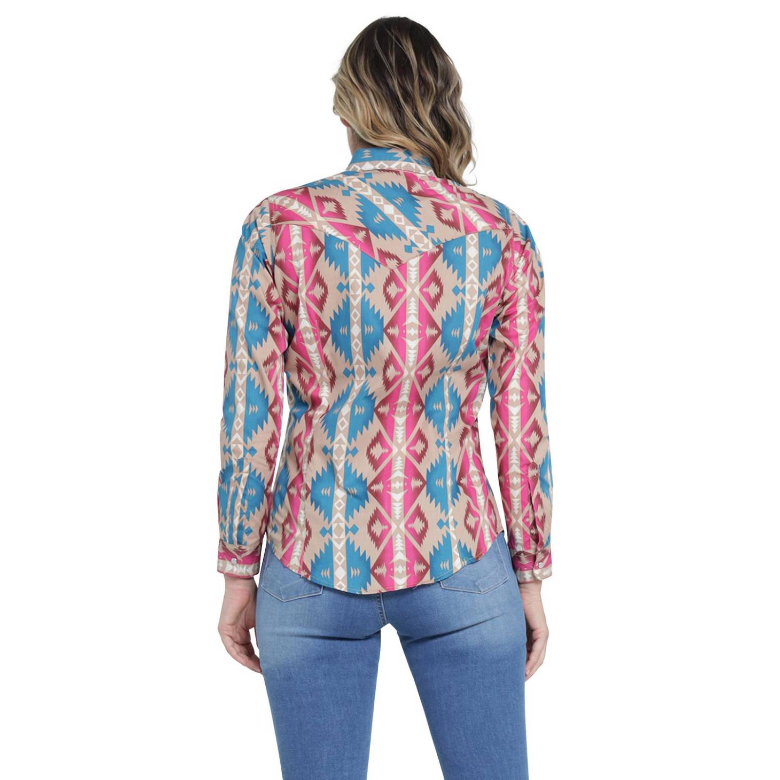Blusa Vaquera Mujer Wrangler Slim Fit Manga larga 404 