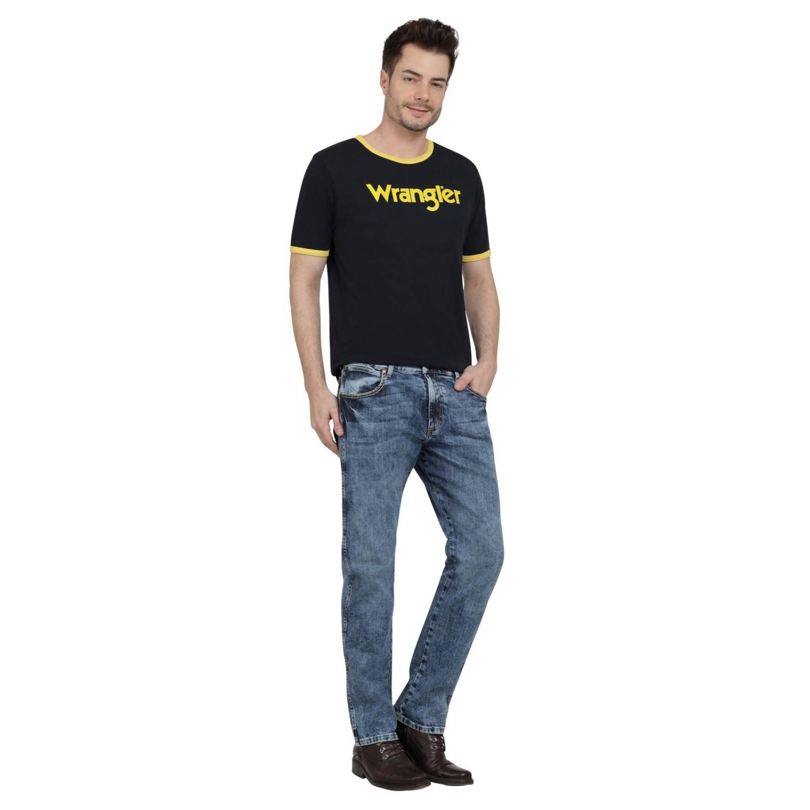 Jeans Vaqueros Hombre Wrangler Slim Straight 401 
