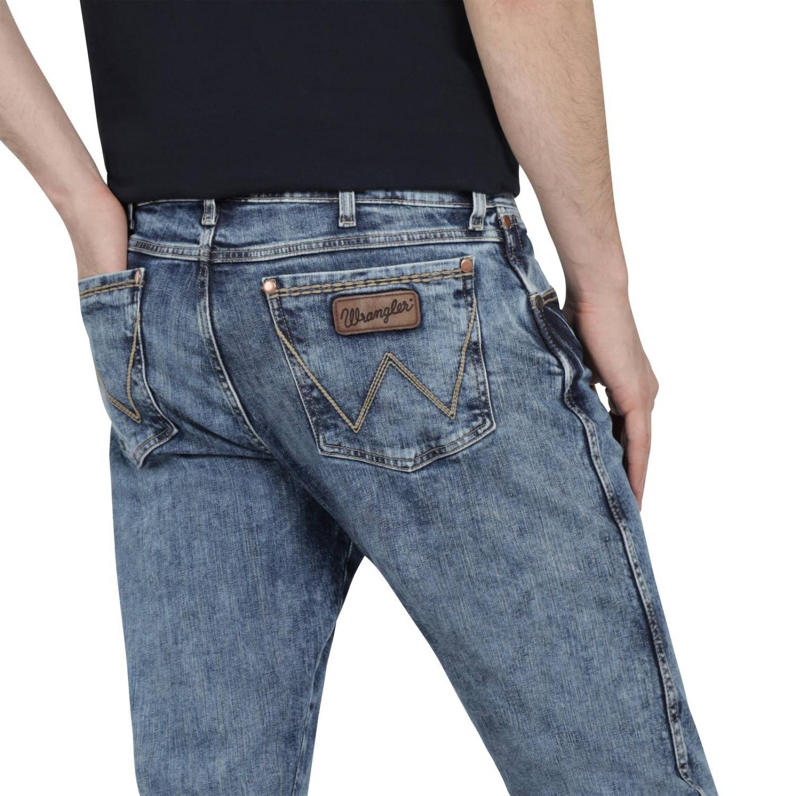Jeans Vaqueros Hombre Wrangler Slim Straight 401 