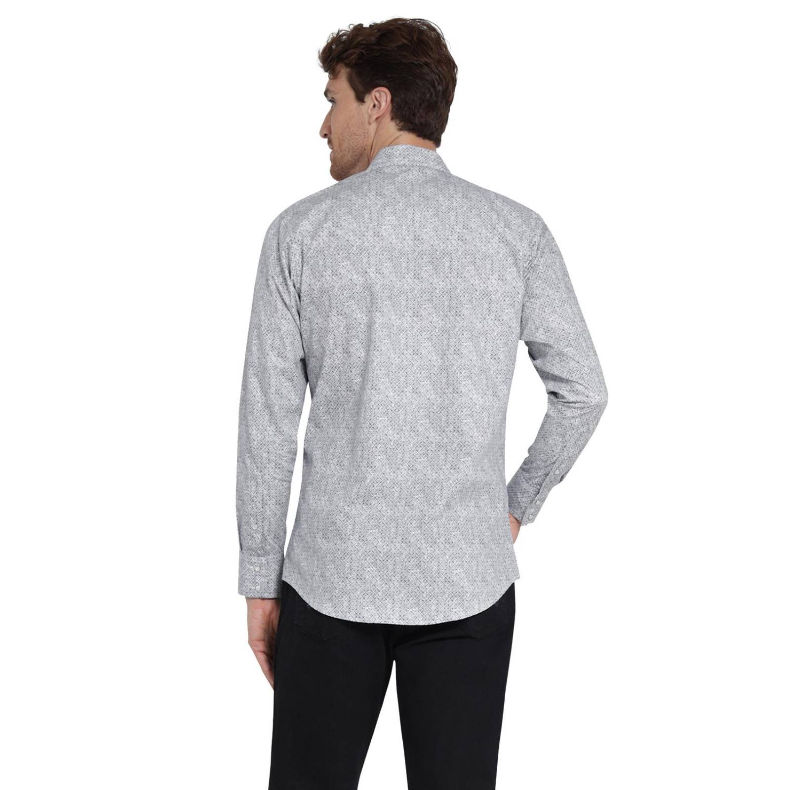 Camisa Vaquera Hombre Wrangler Slim Fit Manga larga 401 