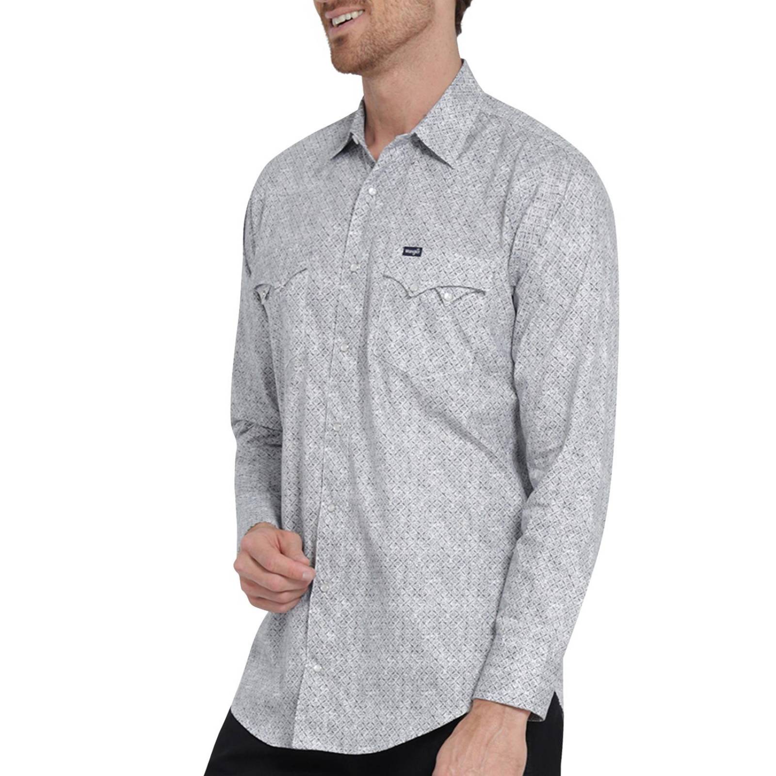Camisa Vaquera Hombre Wrangler Slim Fit Manga larga 401 