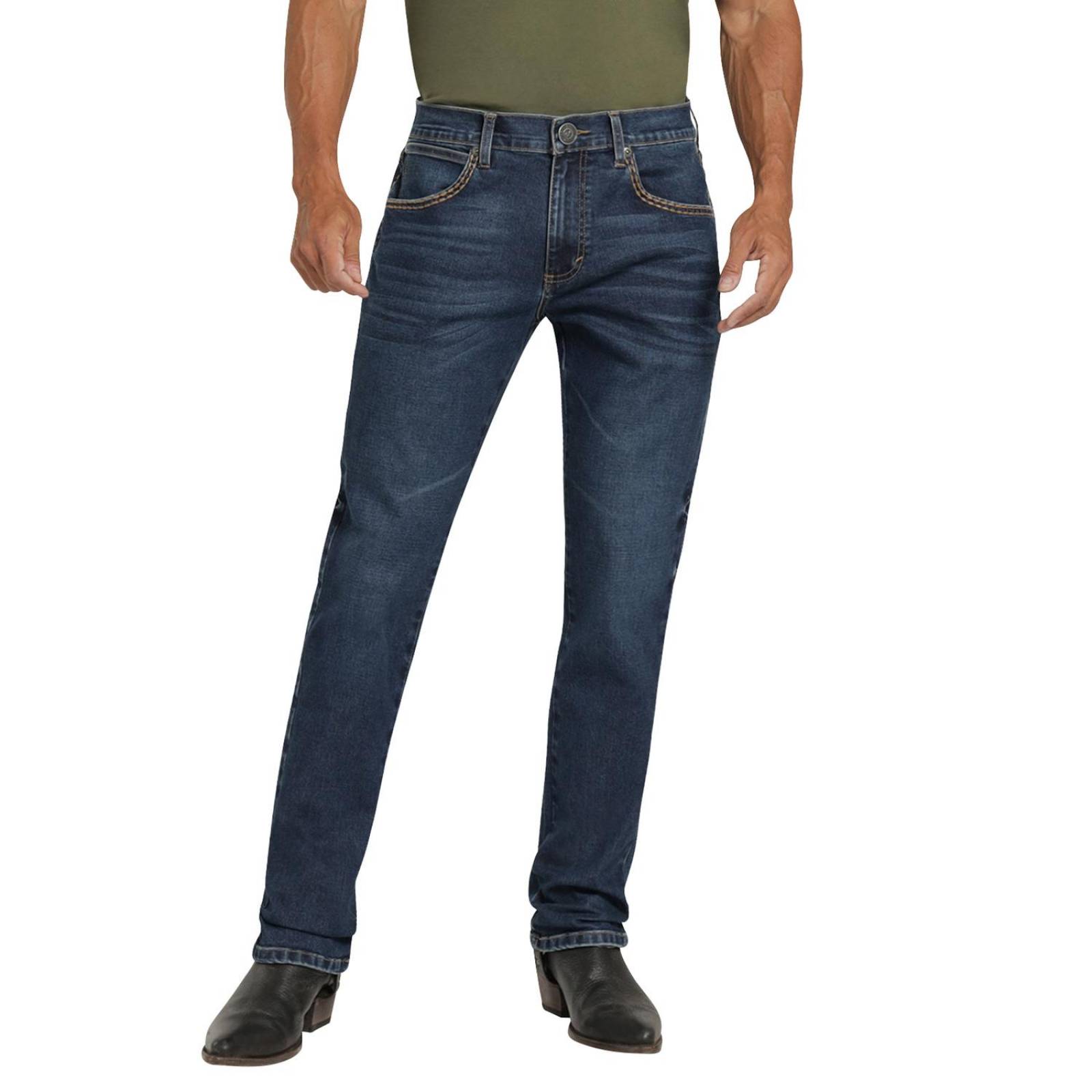 Jeans Vaqueros Hombre Wrangler Slim Straight 01 