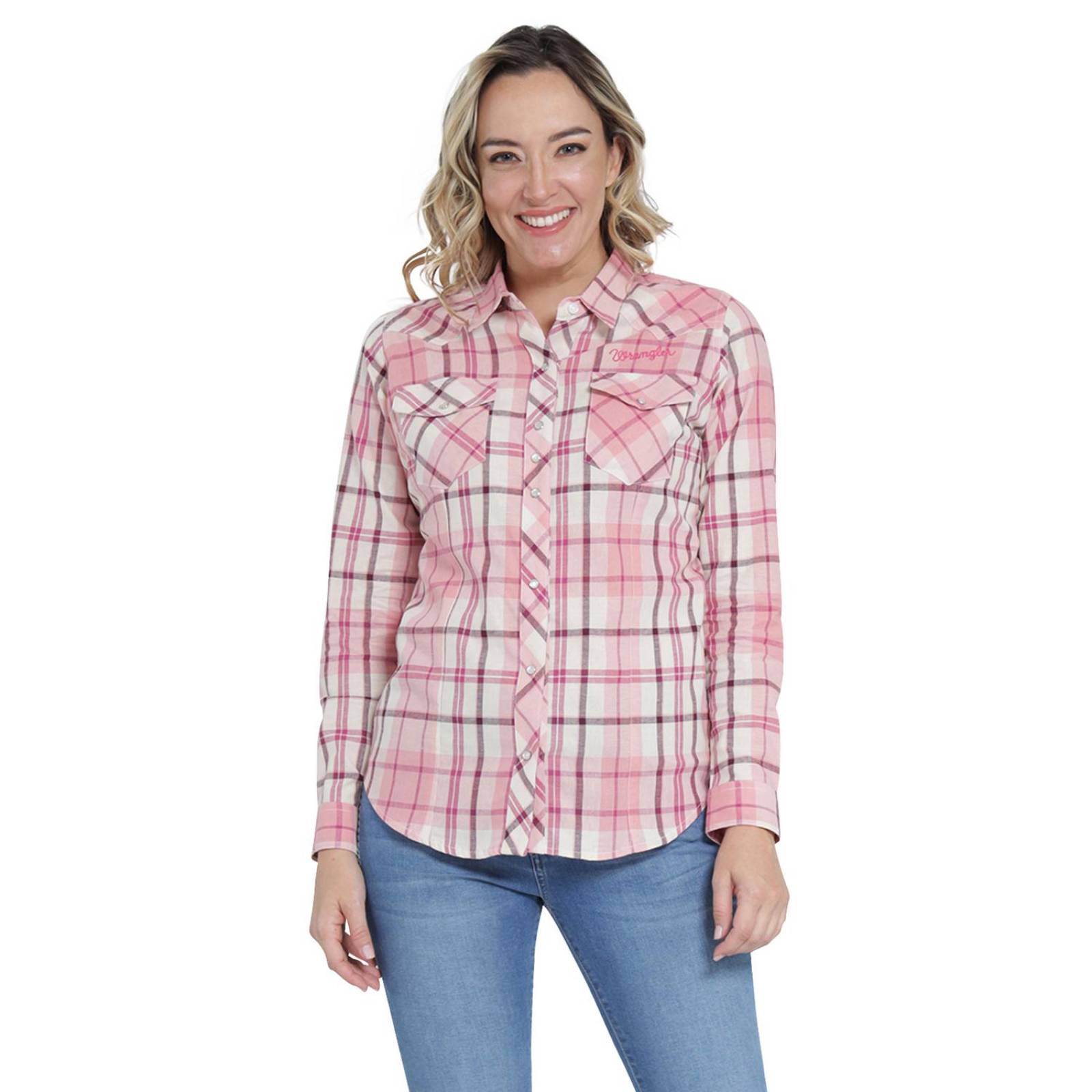 Blusa Vaquera Mujer Wrangler Slim Fit Manga larga 410 