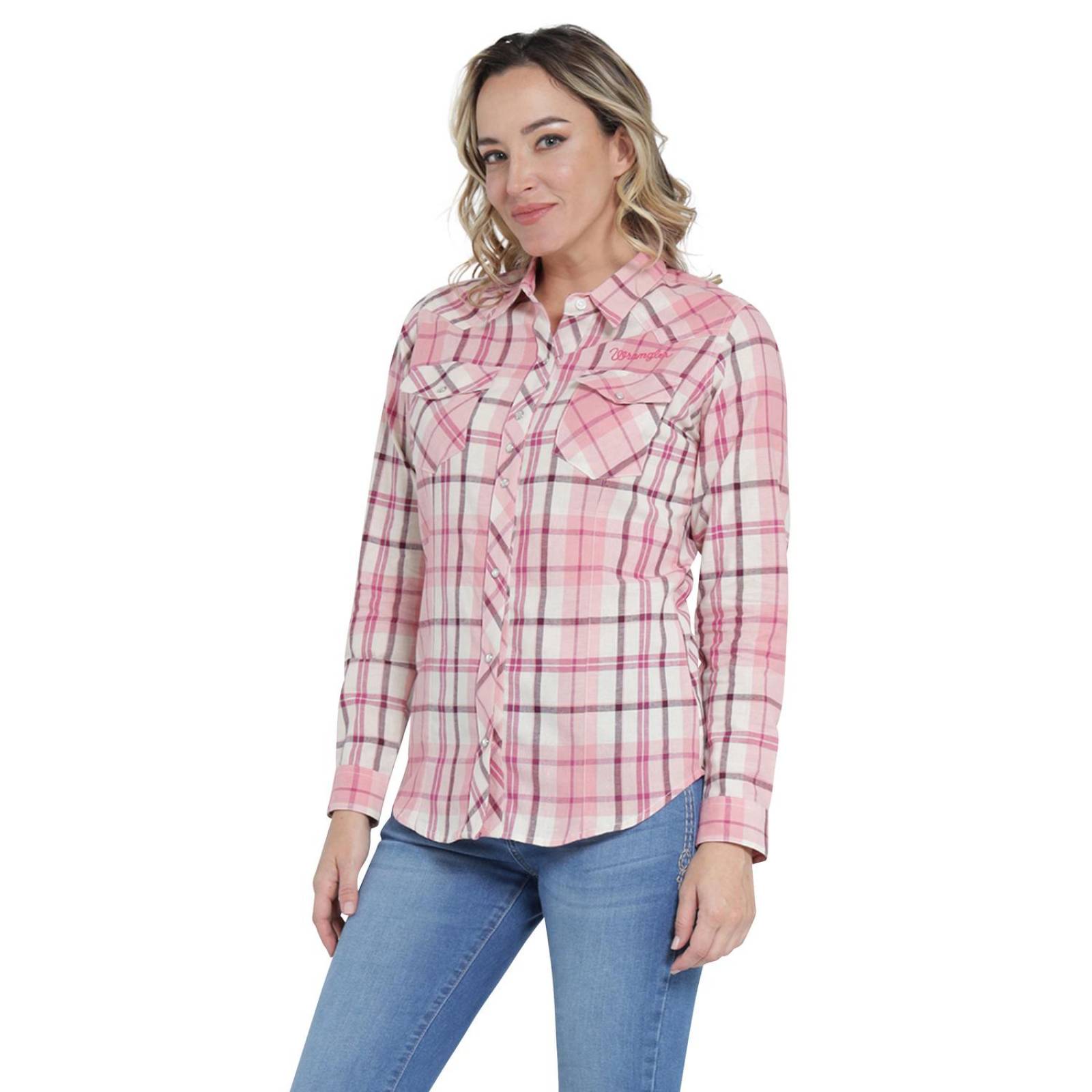 Blusa Vaquera Mujer Wrangler Slim Fit Manga larga 410 