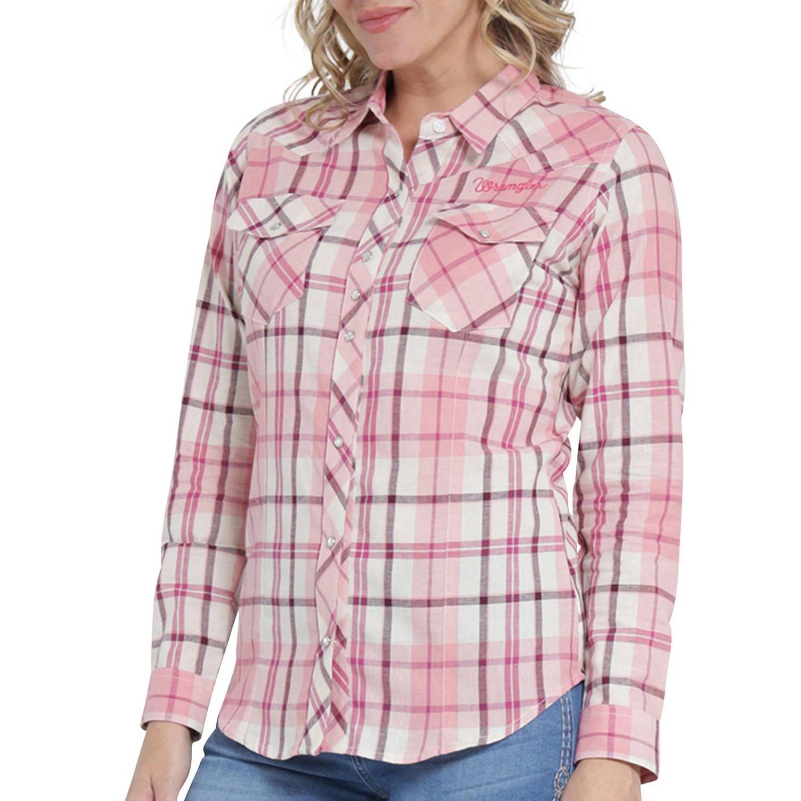 Blusa Vaquera Mujer Wrangler Slim Fit Manga larga 410 