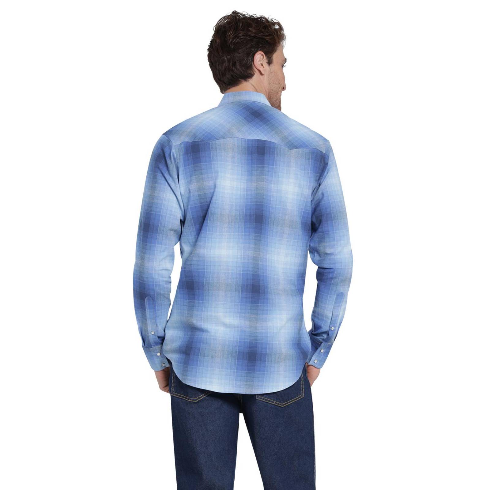 Camisa Vaquera Hombre Wrangler Slim Fit Manga larga 405 