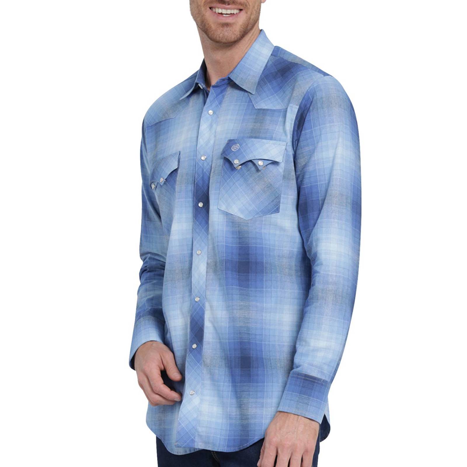 Camisa Vaquera Hombre Wrangler Slim Fit Manga larga 405 