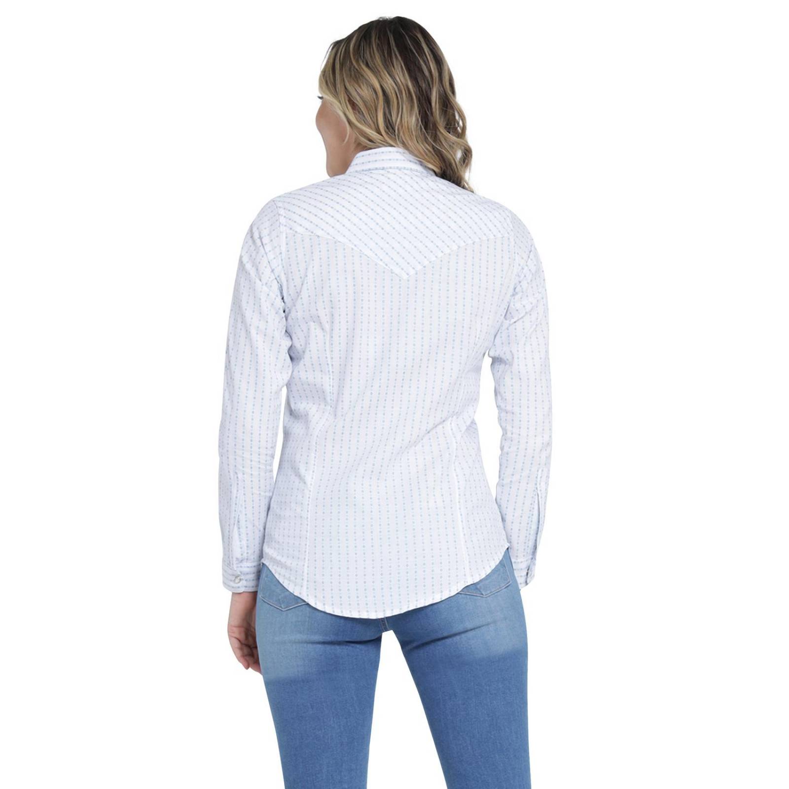 Blusa Vaquera Mujer Wrangler Slim Fit Manga larga 408 