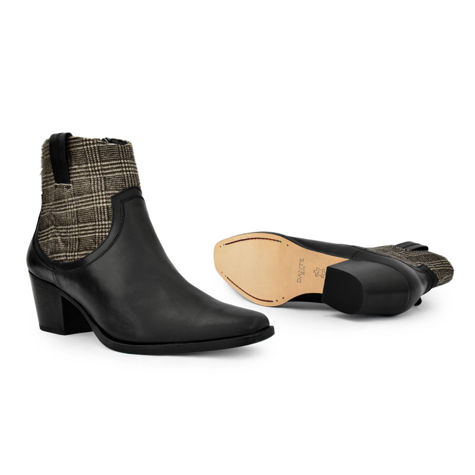 Botín Dante Georgia Black Pony Hair