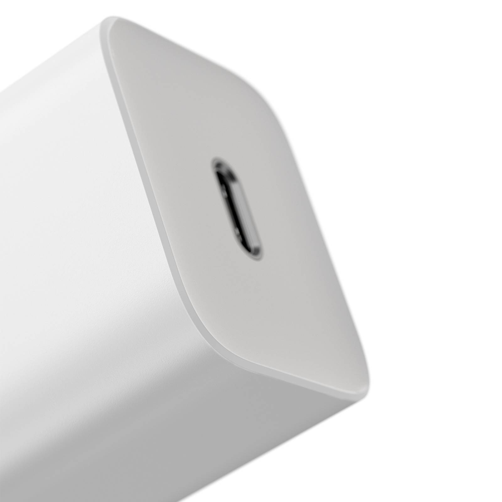 Super Cargador 20W+cable Tipo-C/lightning 1m Blanco Baseus