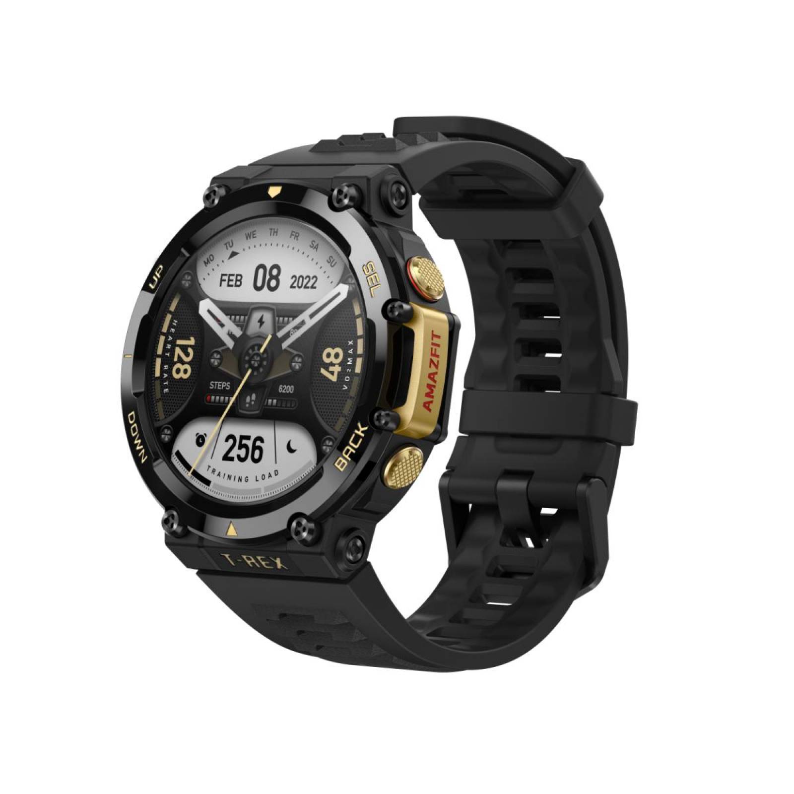Amazfit T-rex 2 Con Gps 158 Modos Deportivos Black & Gold