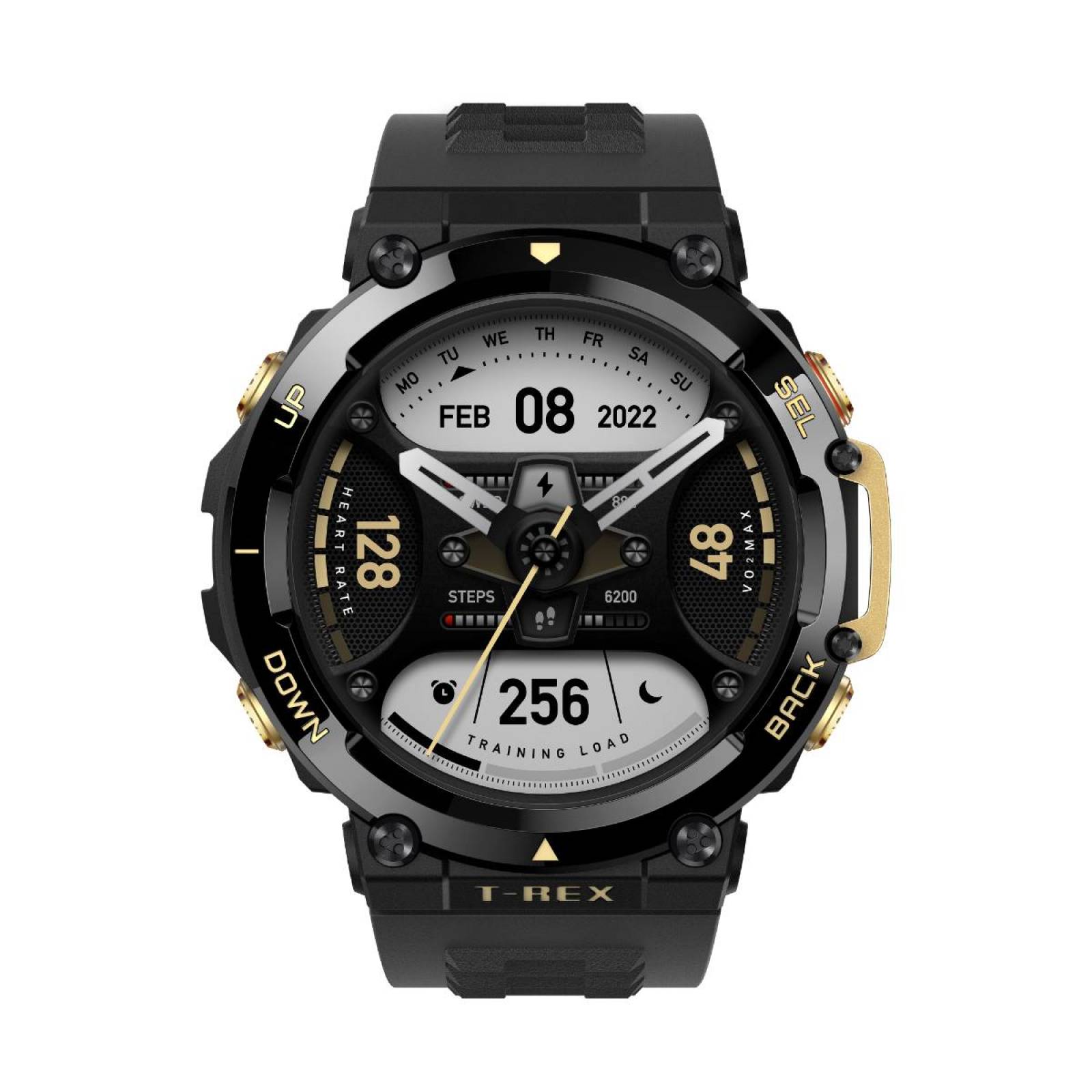 Amazfit T-rex 2 Con Gps 158 Modos Deportivos Black & Gold