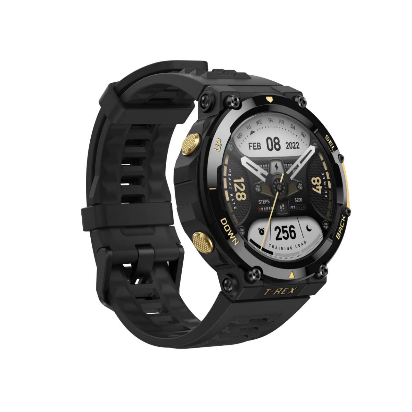 Amazfit T-rex 2 Con Gps 158 Modos Deportivos Black & Gold