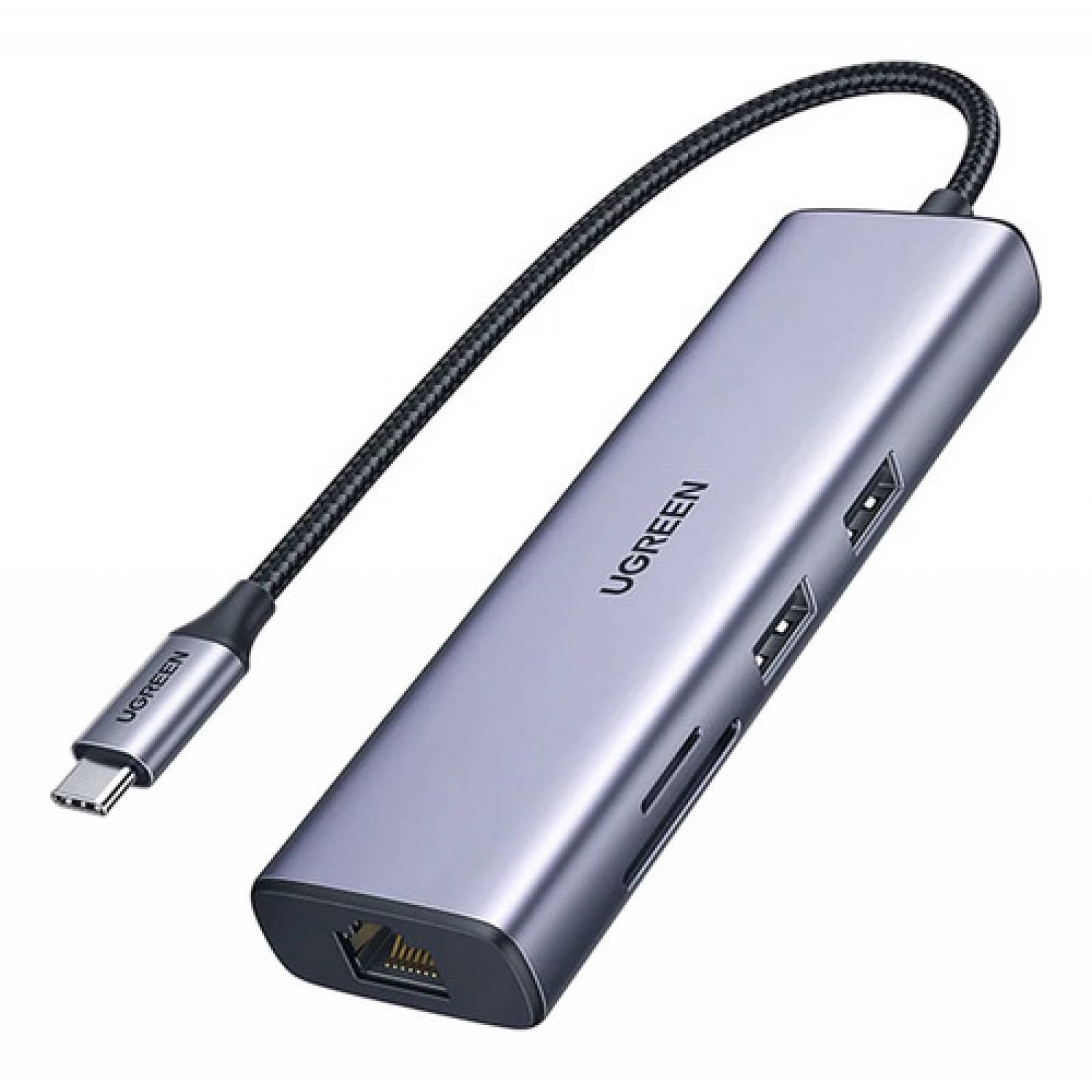 Hub 7 En 1 Ugreen Usb C A Ethernet Rj45, Hdmi, Pd 1000w, Sd 