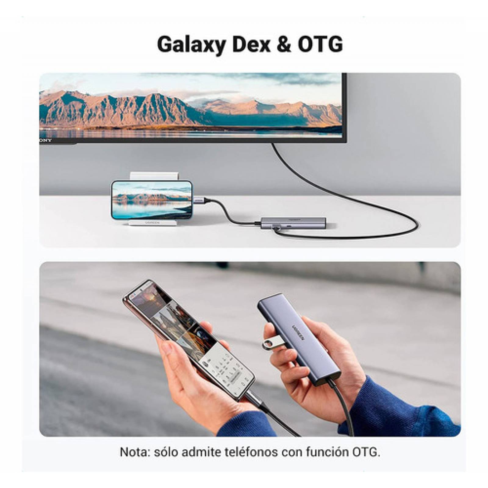 Hub 7 En 1 Ugreen Usb C A Ethernet Rj45, Hdmi, Pd 1000w, Sd 
