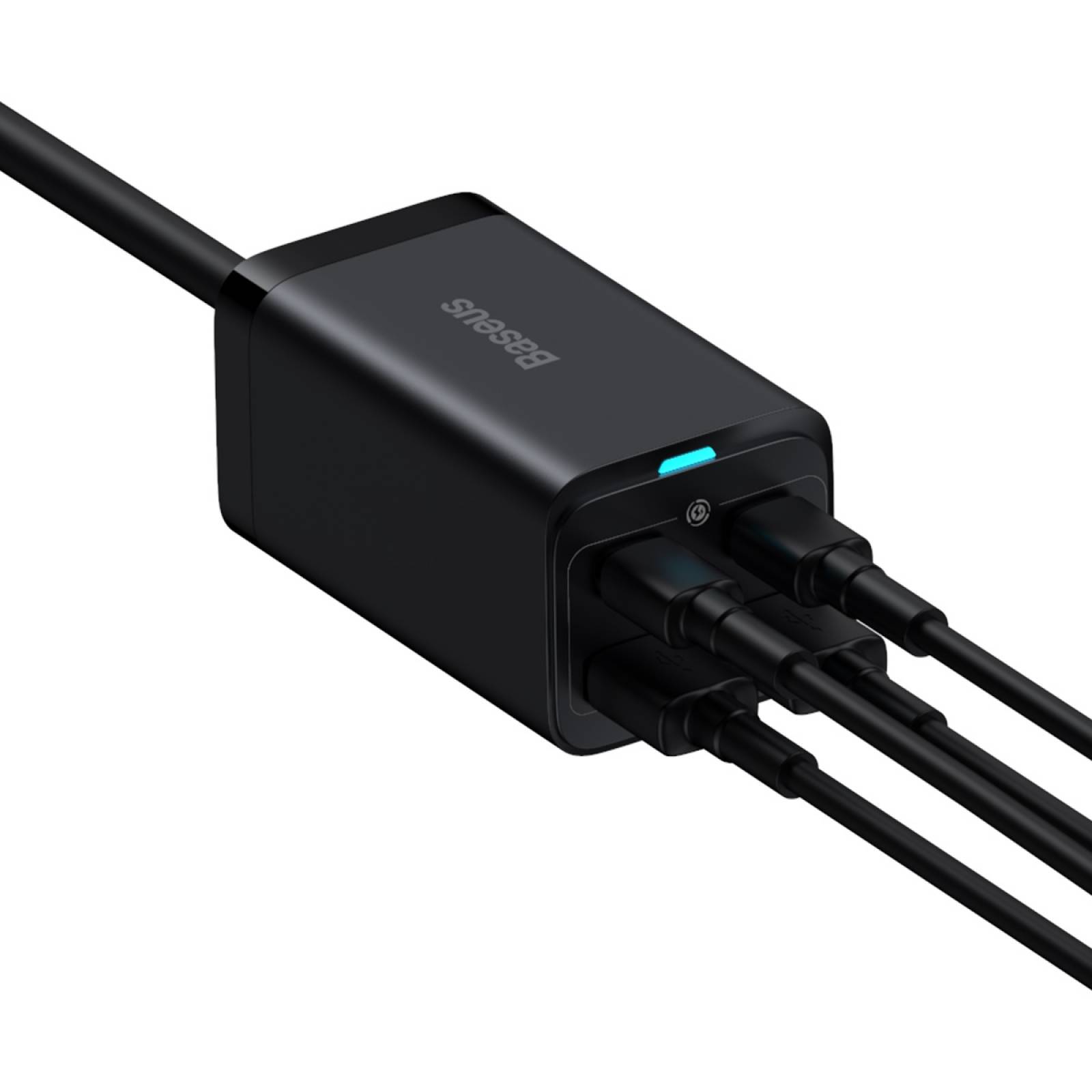 Cargador Baseus CCGP000201 GaN3 Pro 2 USB C + 2 USB A Negro