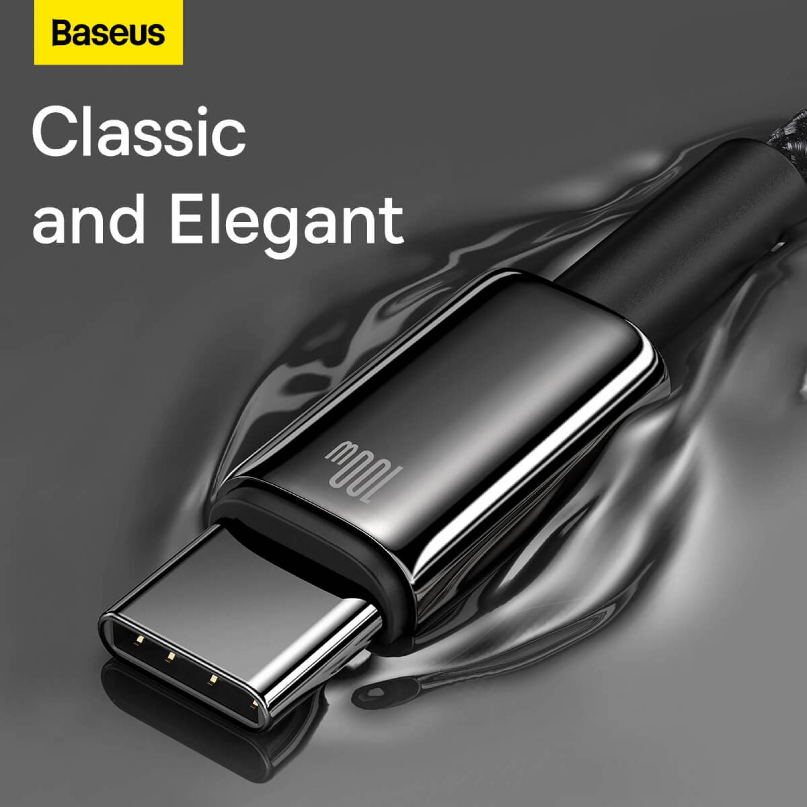Cable USB a Tipo C Baseus Tungsten Carga Rápida 40w/66w 2m Negro