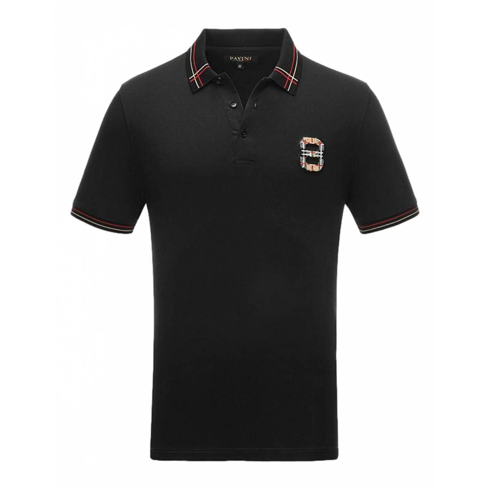 Playera Polo Para Hombre Marca Pavini PT-1005-BLACK