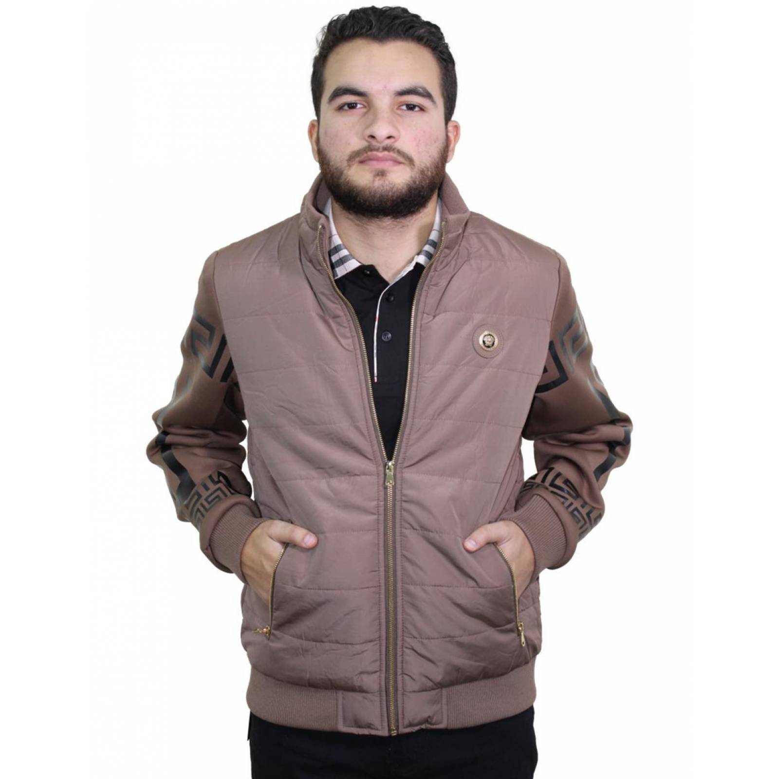 Chamarra Para Hombre Marca Pavini YS-S015-BROWN