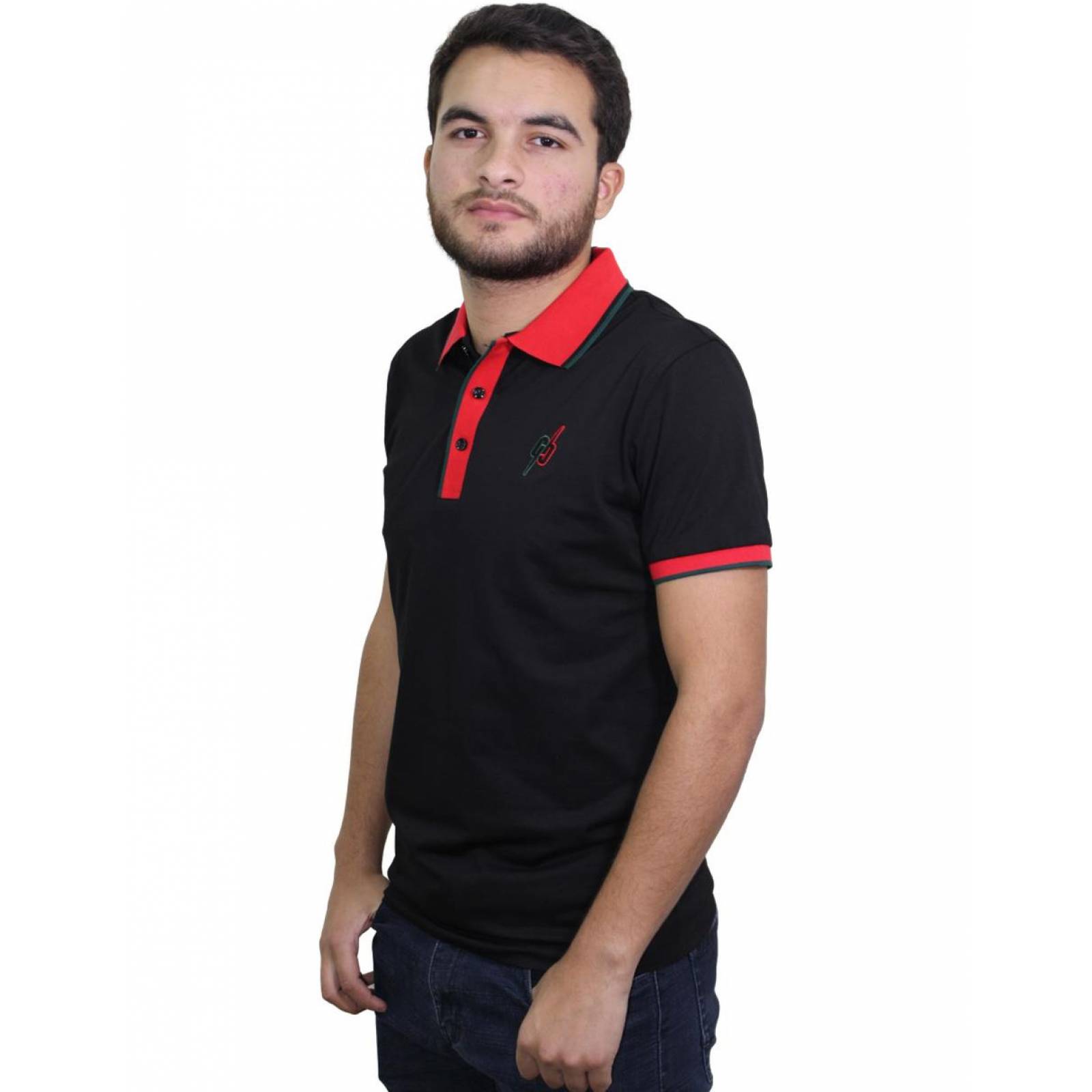 Playera Polo Para Hombre Marca Pavini P-2031-BLACK